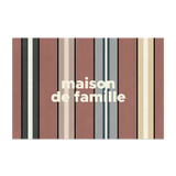 Tapis vinyle en vinyle rectangulaire — modèle Stripe Maison Famille