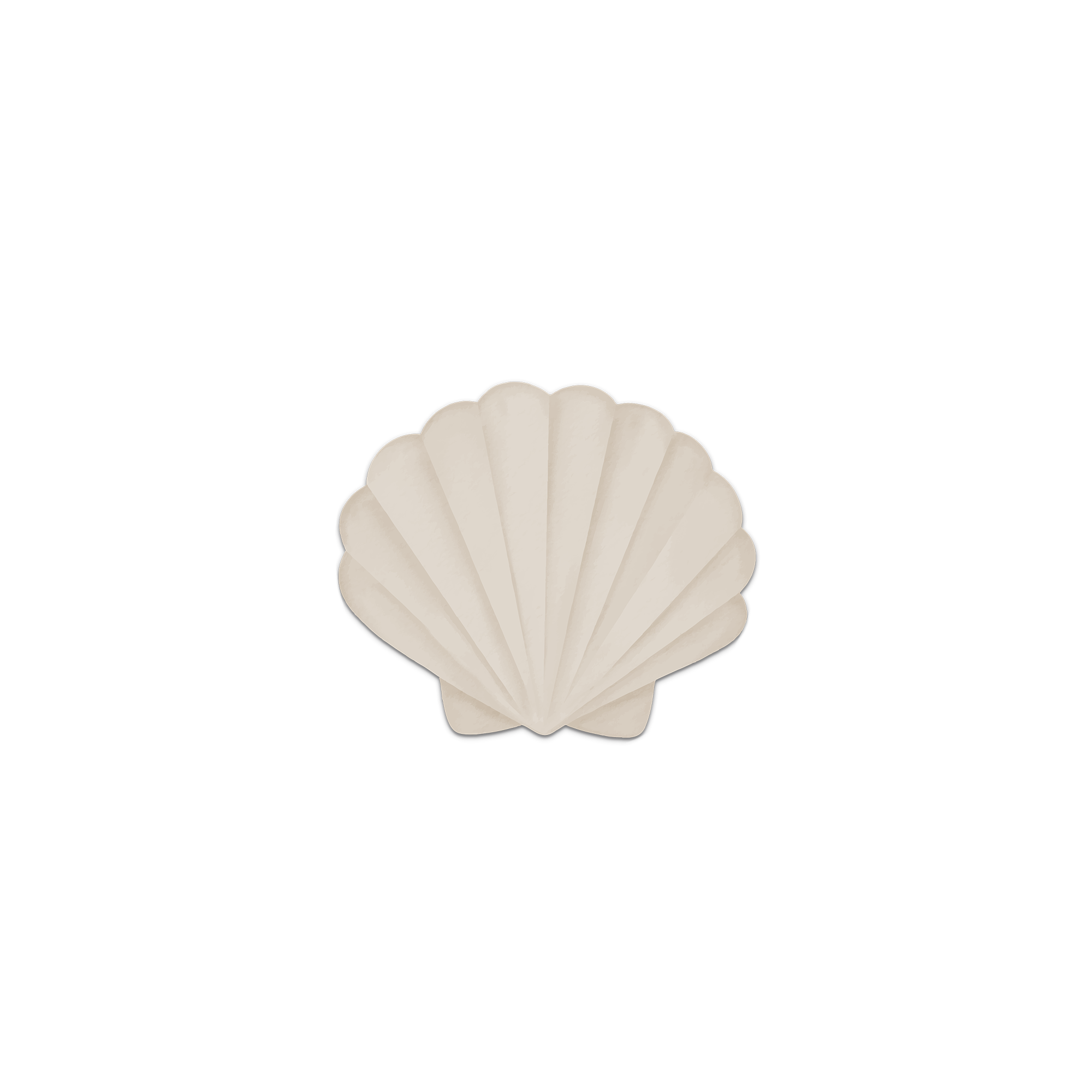 Lot De 6 Dessous De Verre Vinyle Pecten