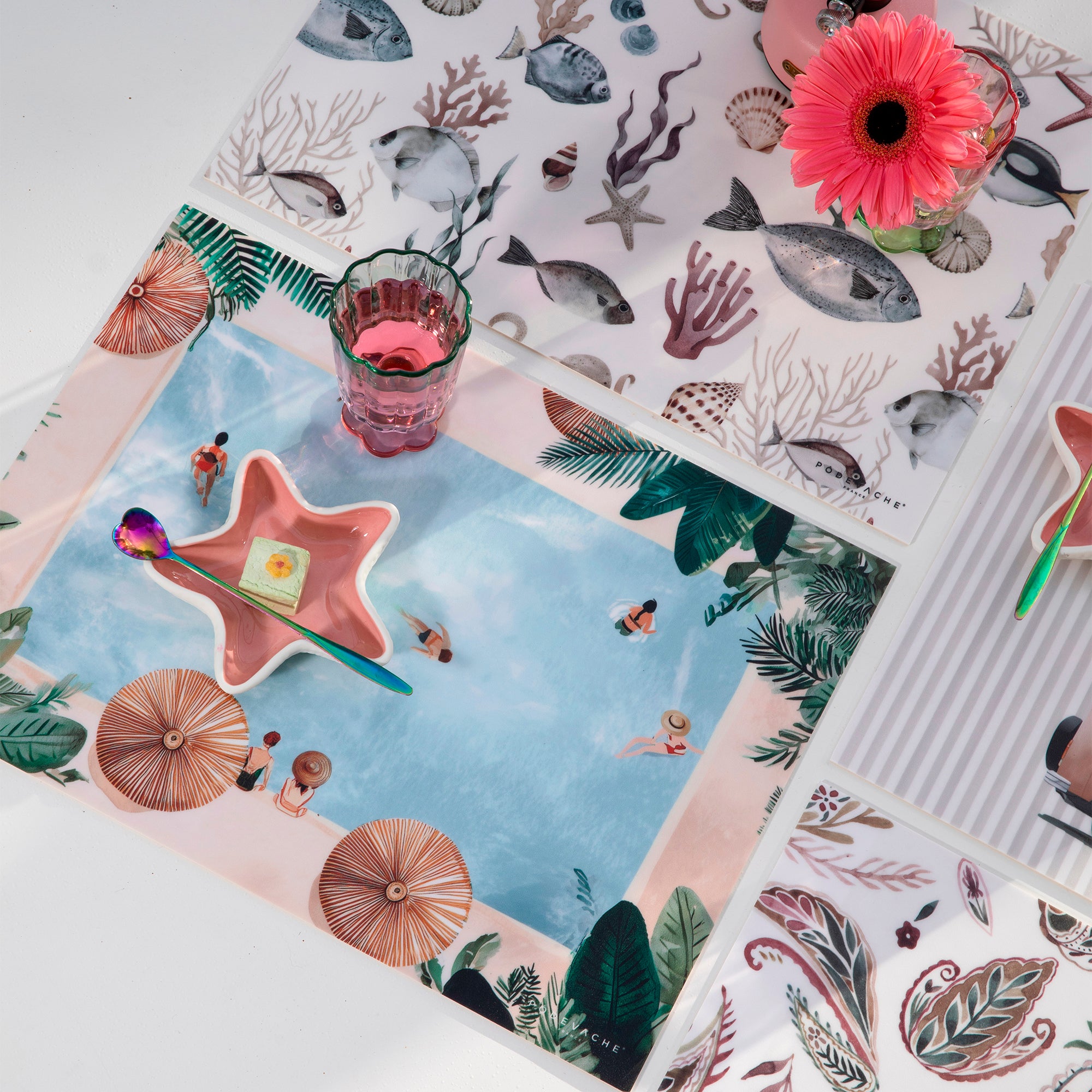 Set De Table Vinyle Swimming Pool
