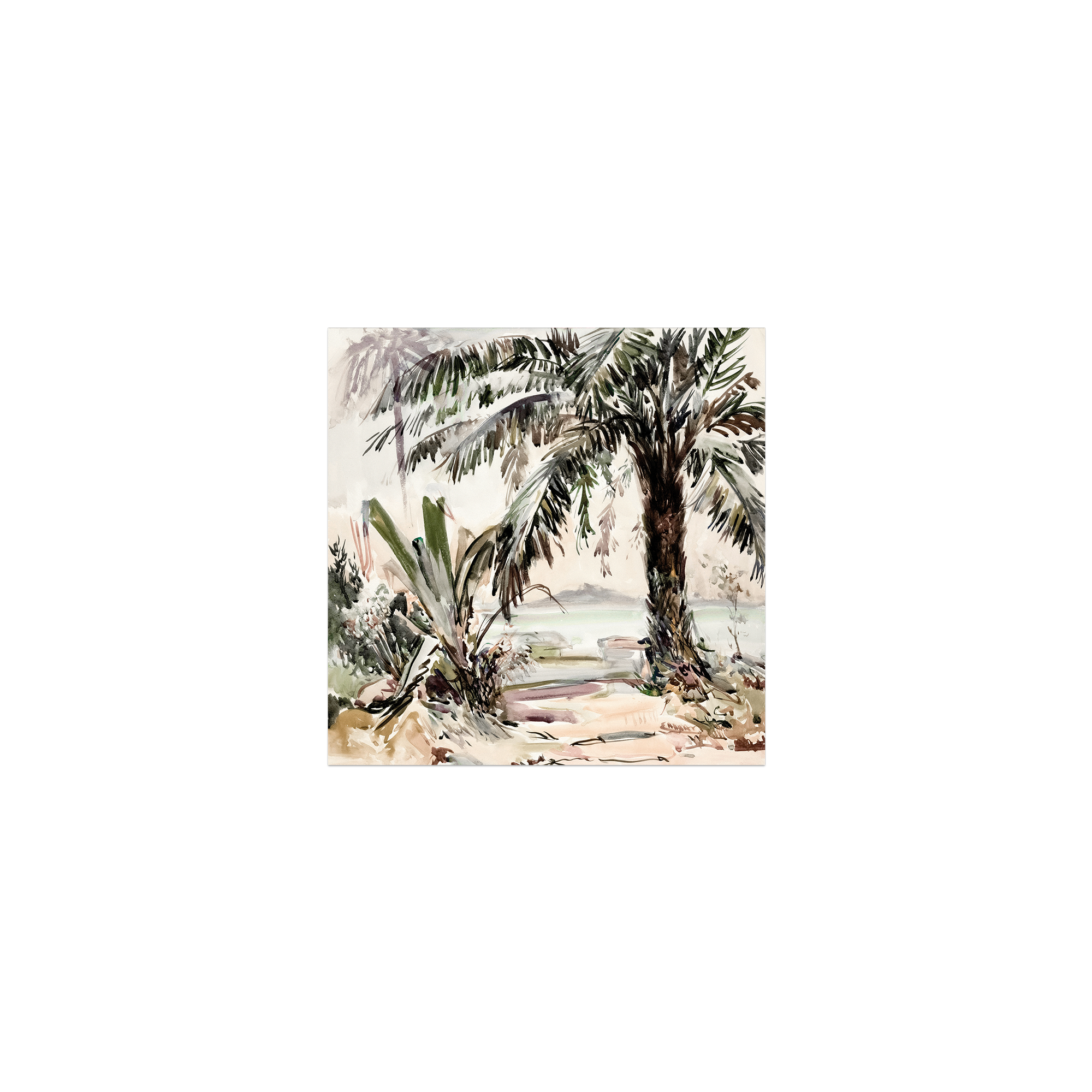 Lot de 6 dessous de verre vinyle Rustrel