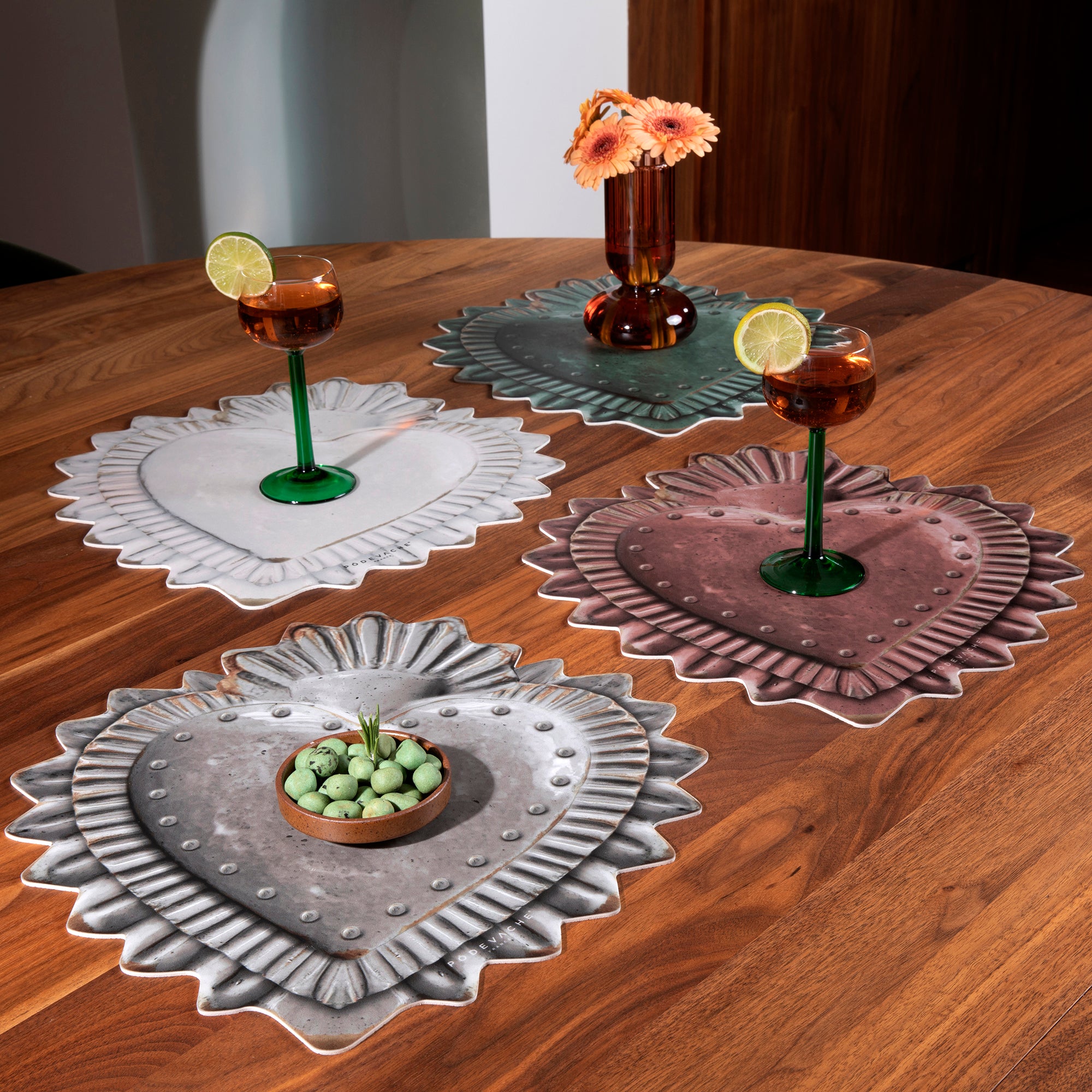 Set De Table Vinyle Ex Voto Corazon