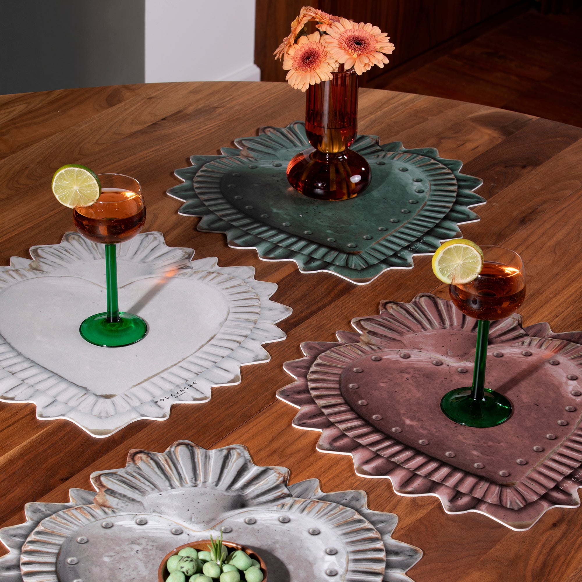 Set De Table Vinyle Ex Voto Corazon