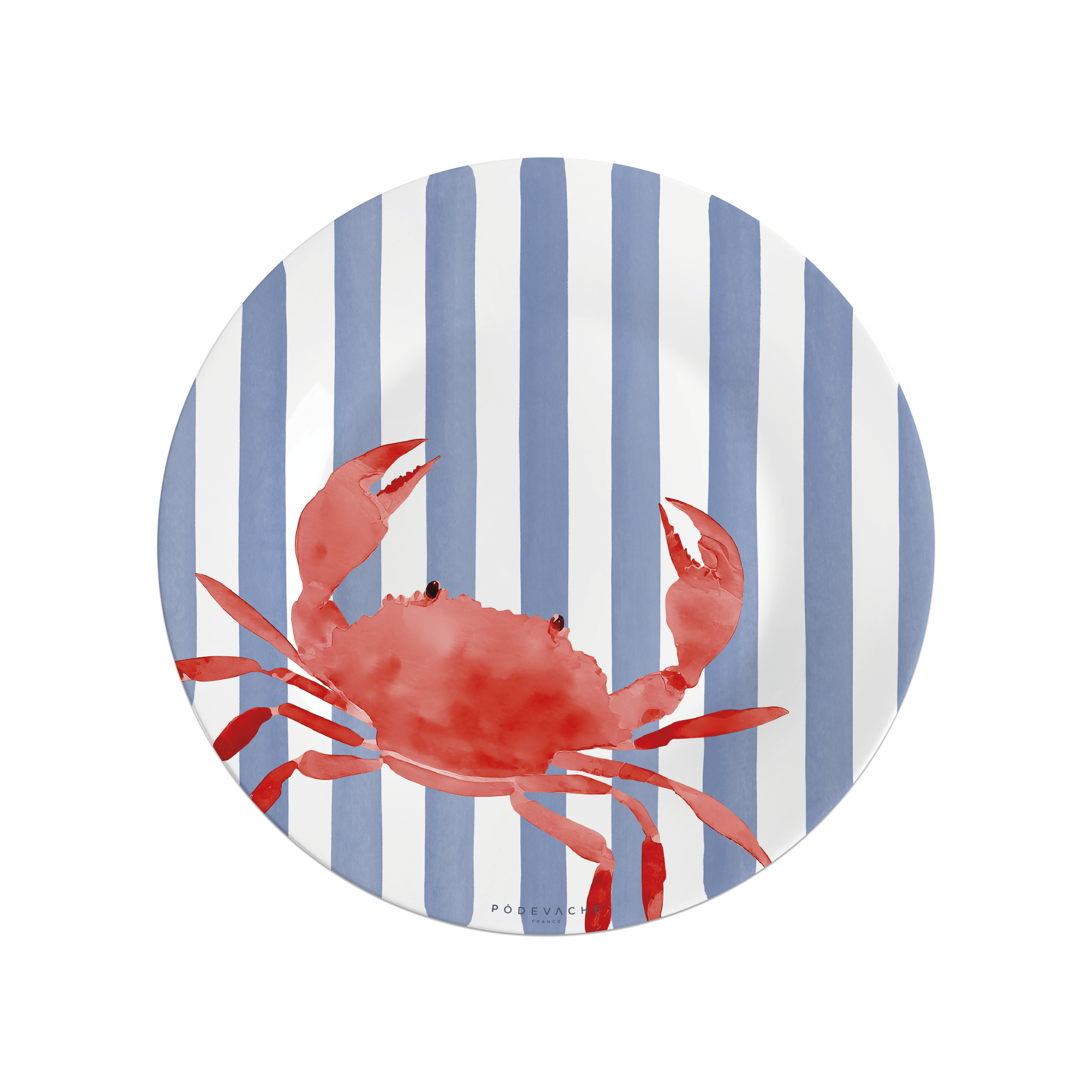 Set De Table Vinyle Stripes Crabe