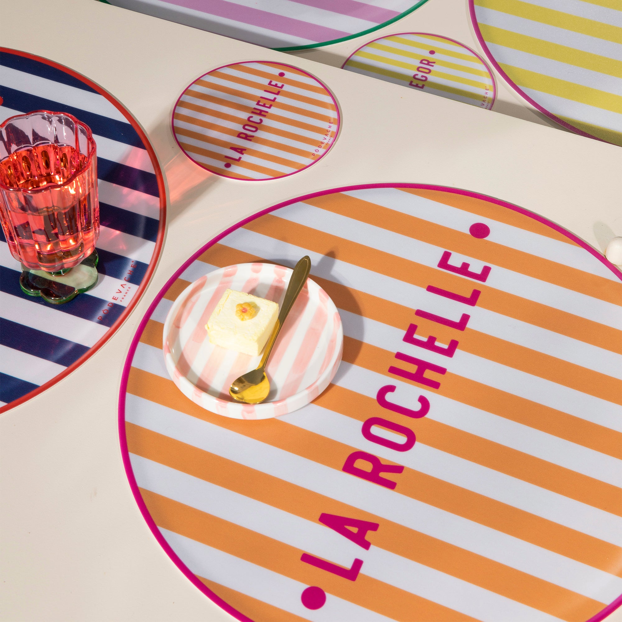 Set de table vinyle personnalisé Mamma Mia