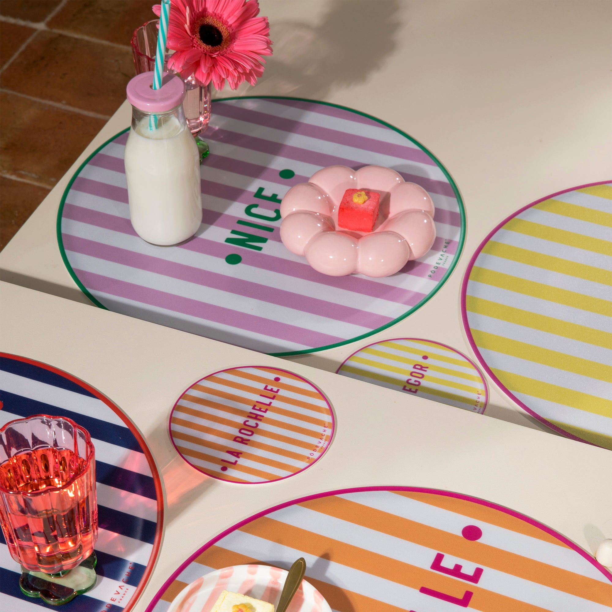 Set de table vinyle personnalisé Ciao Bella