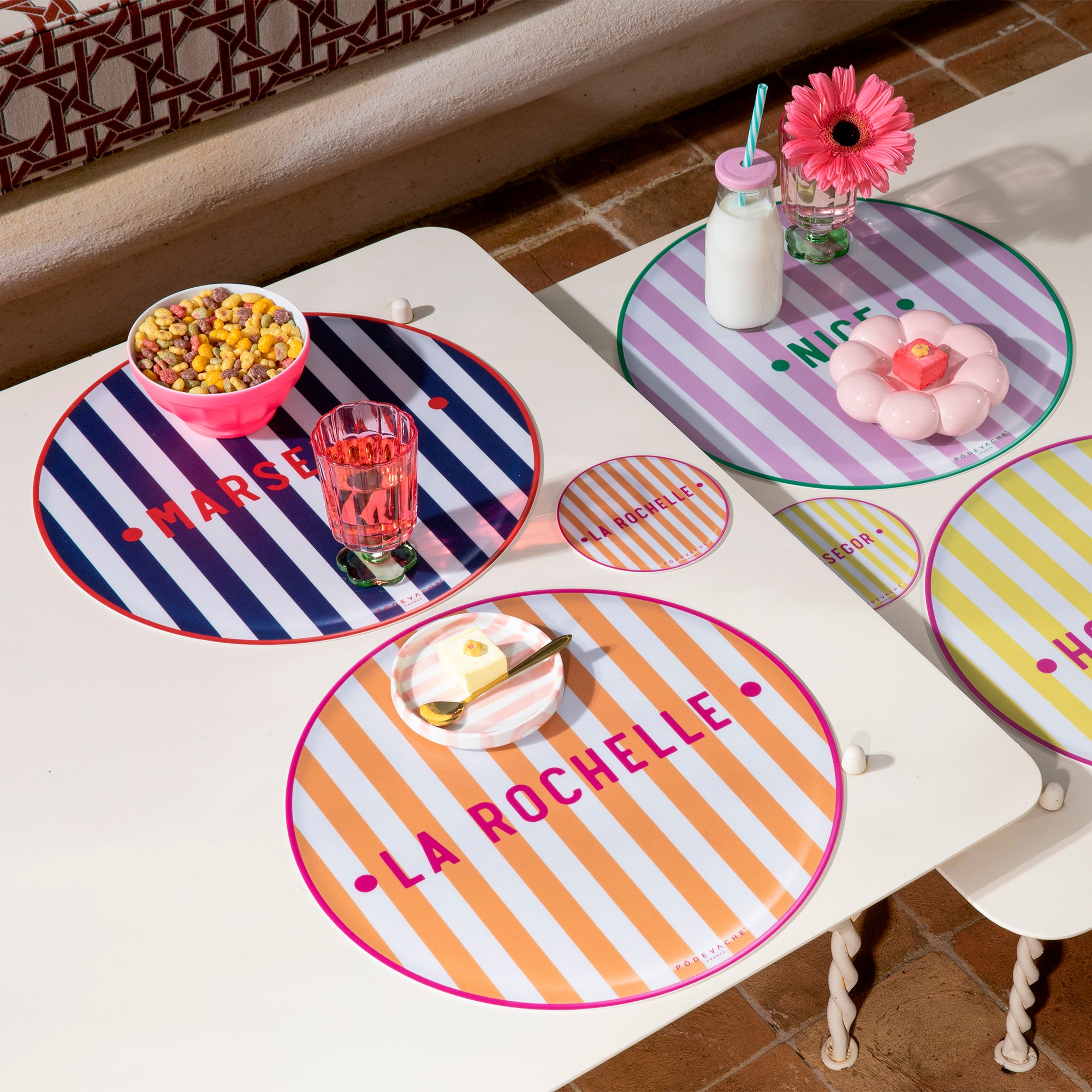 Set de table vinyle personnalisé Ciao Bella