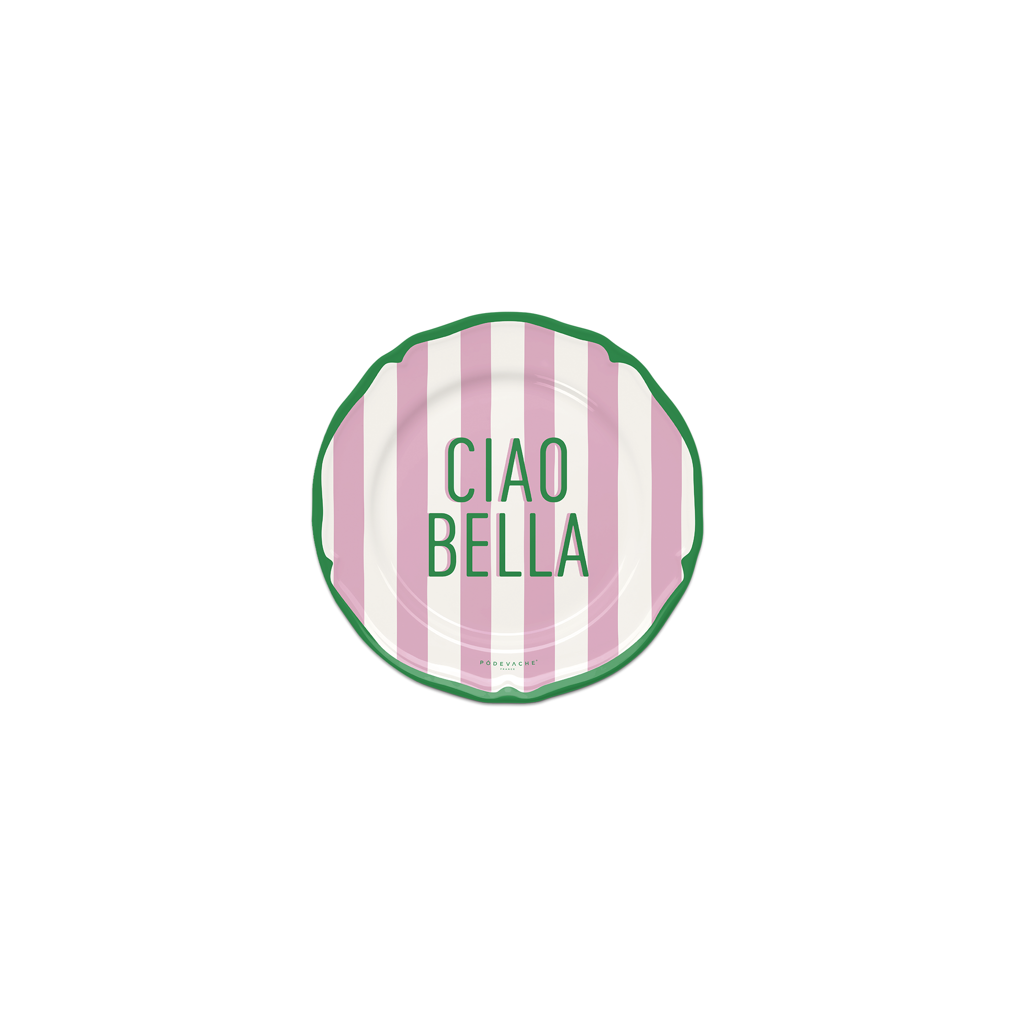 Lot De 6 Dessous De Verre Vinyle Ciao Bella