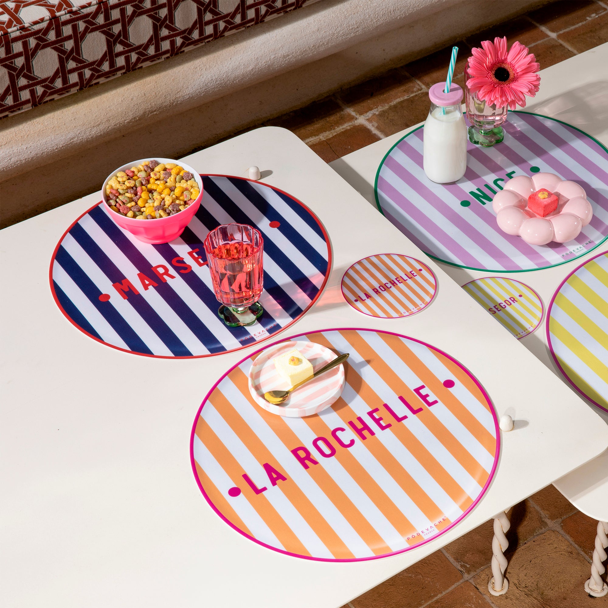 Set de table vinyle personnalisé Dolce Vita