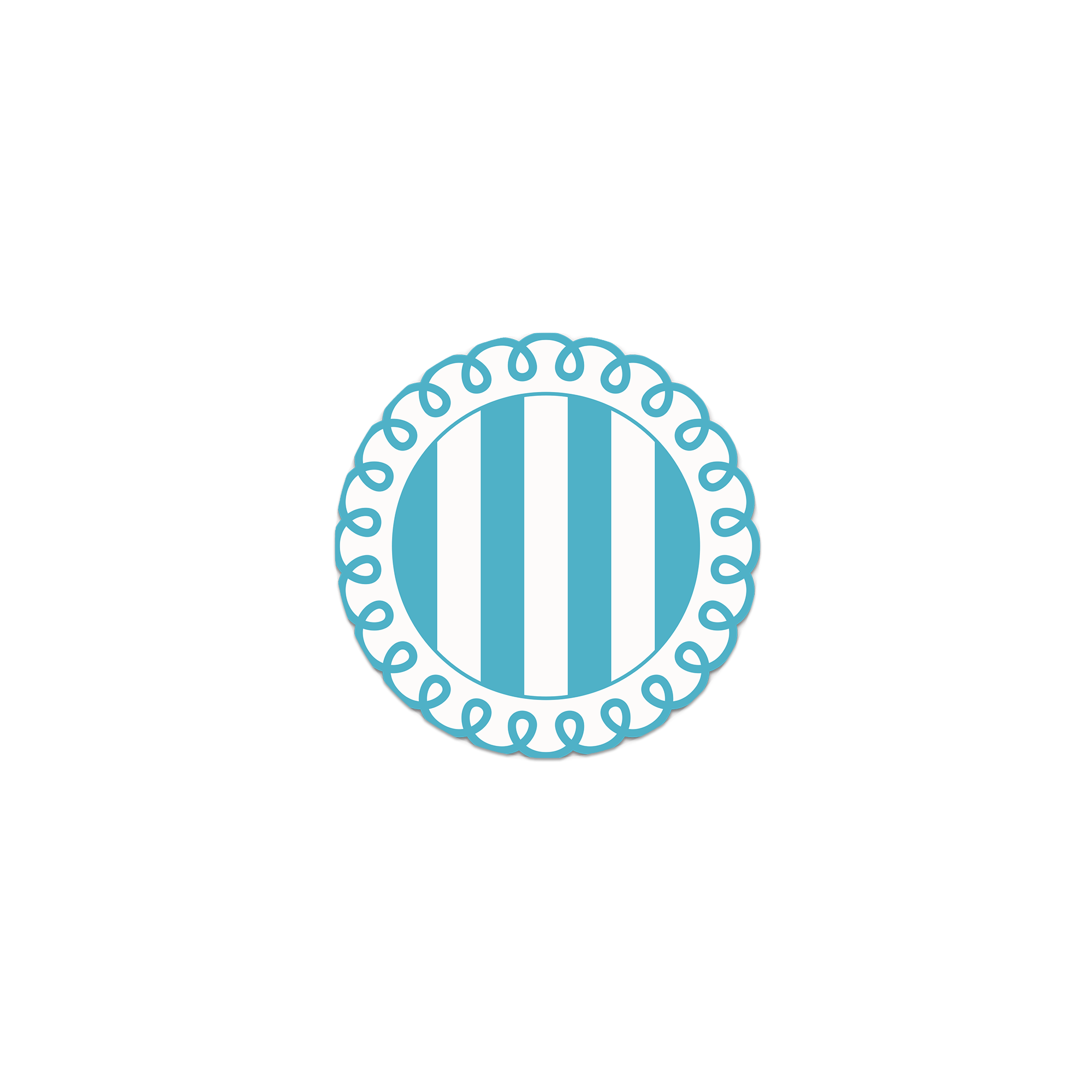 Lot De 6 Dessous De Verre Vinyle Guimauve