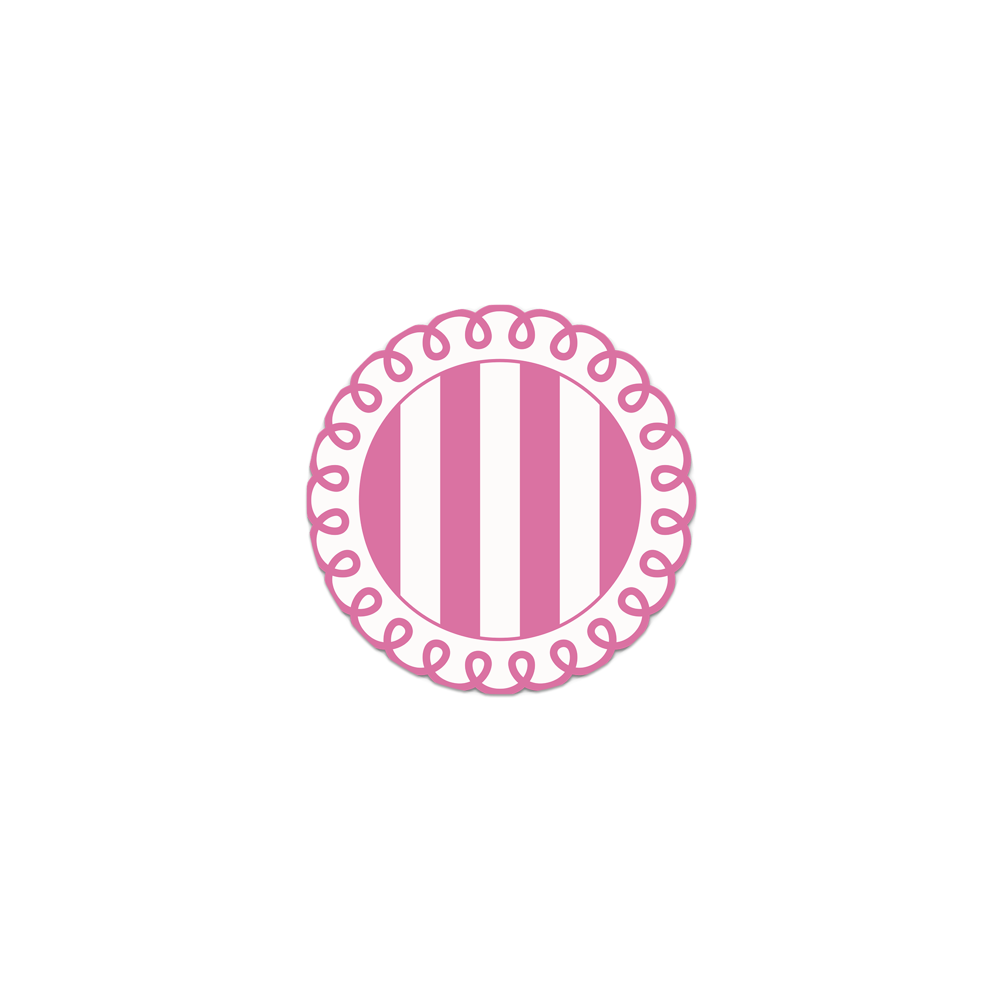 Lot De 6 Dessous De Verre Vinyle Guimauve