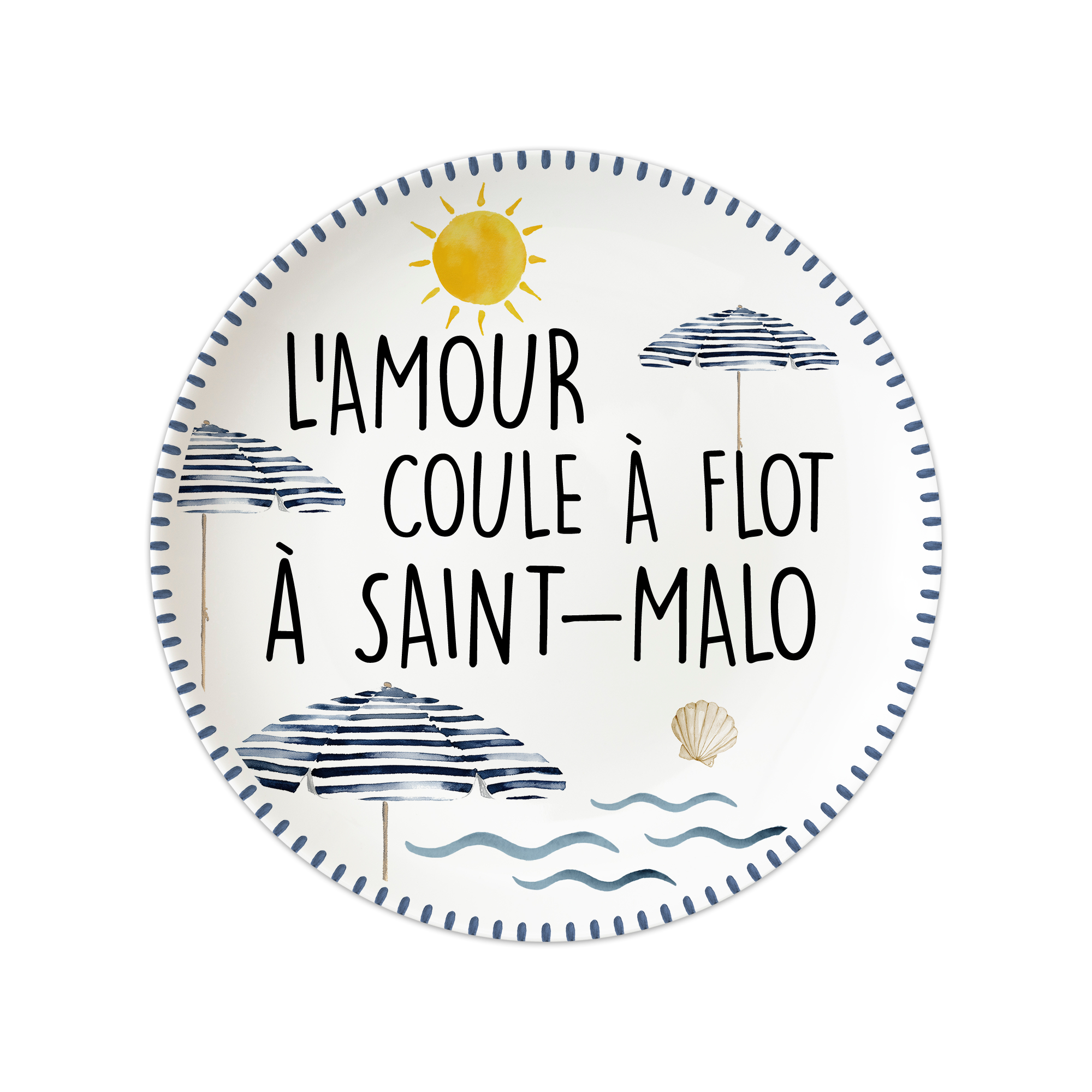 Set de table vinyle personnalisé Flot