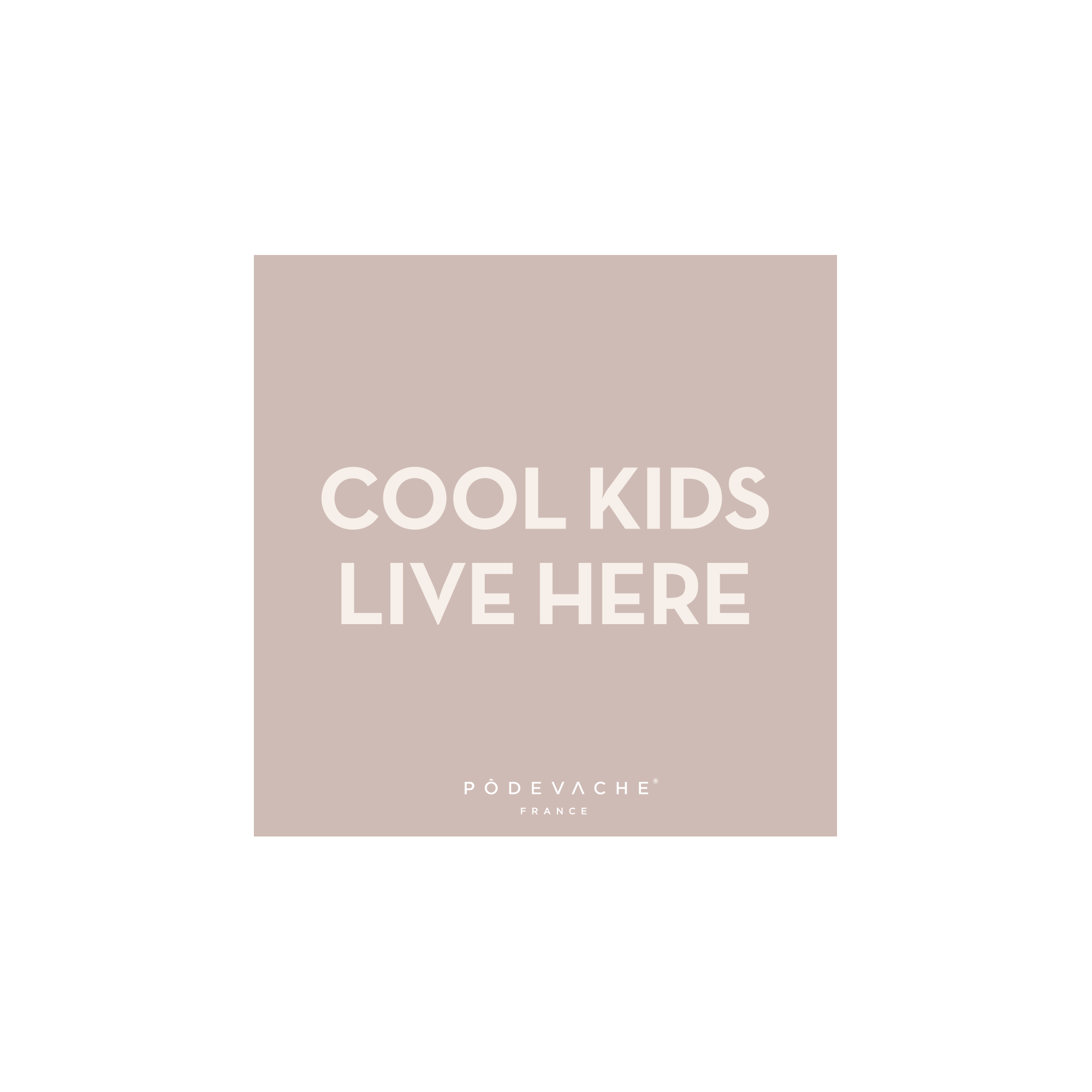 Lot de 6 dessous de verre vinyle Cool Kids