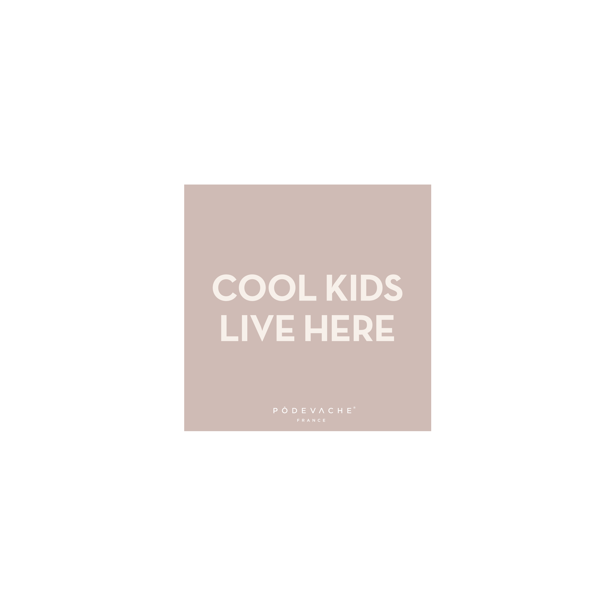 Lot de 6 dessous de verre vinyle Cool Kids