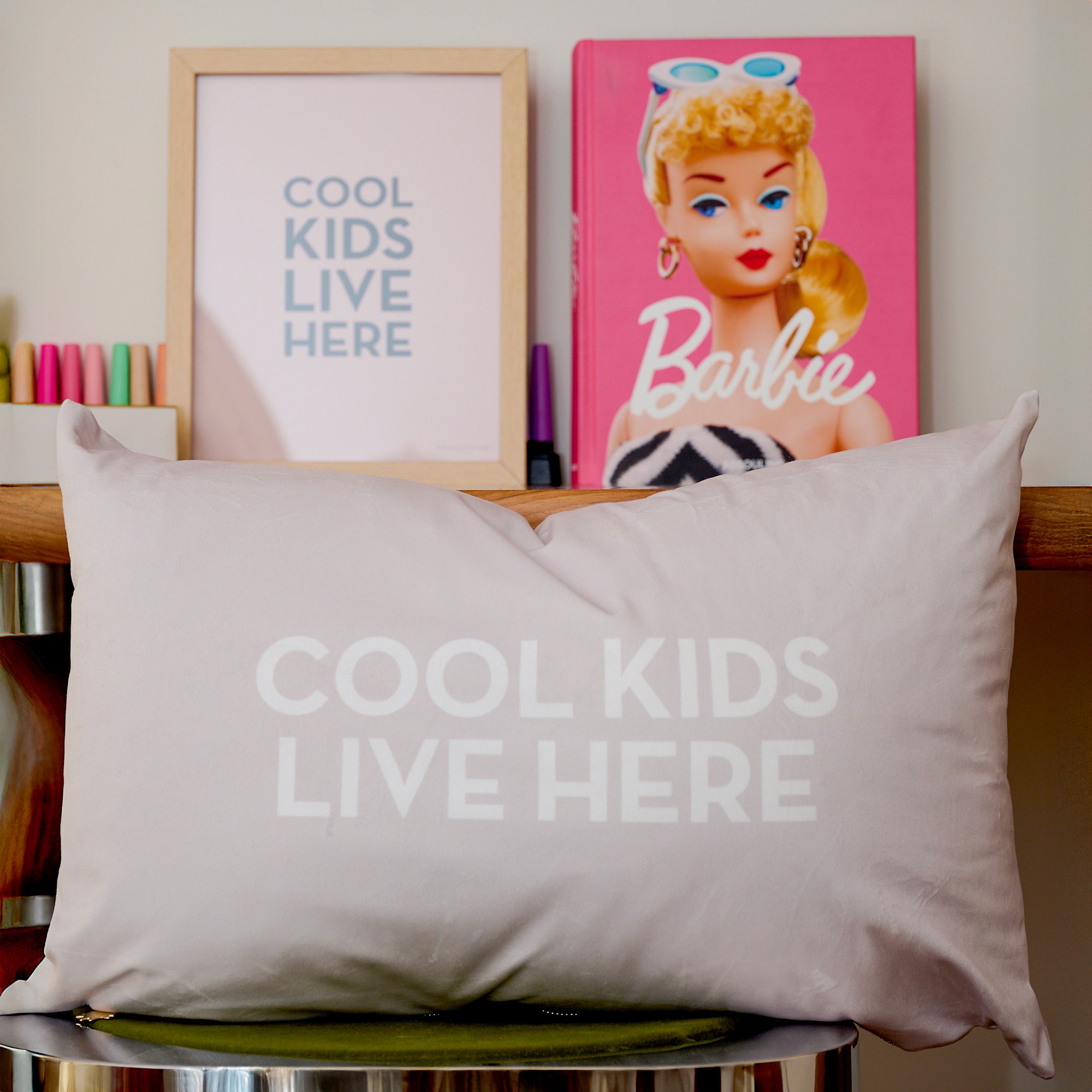 Coussin Velours Cool Kids