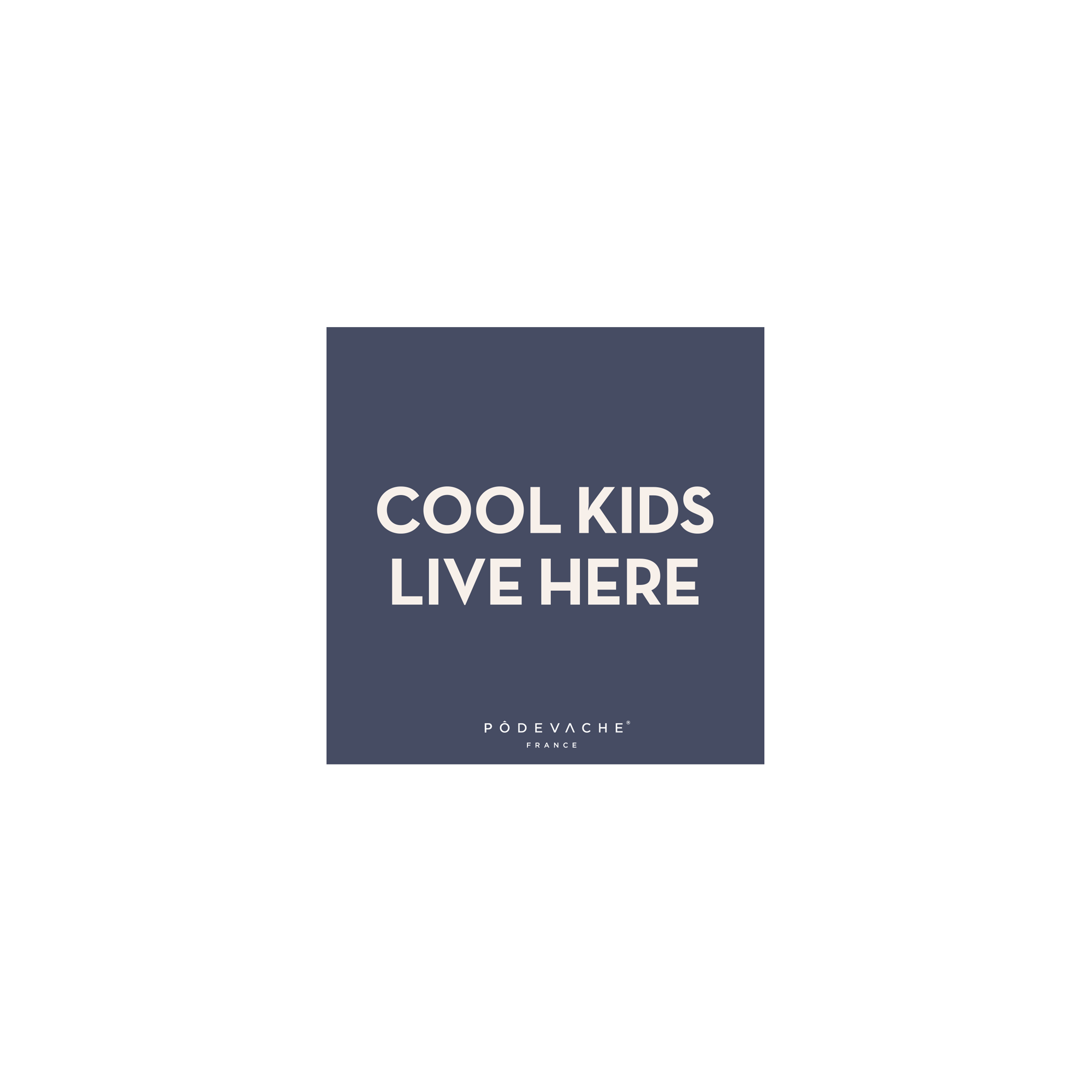 Lot de 6 dessous de verre vinyle Cool Kids