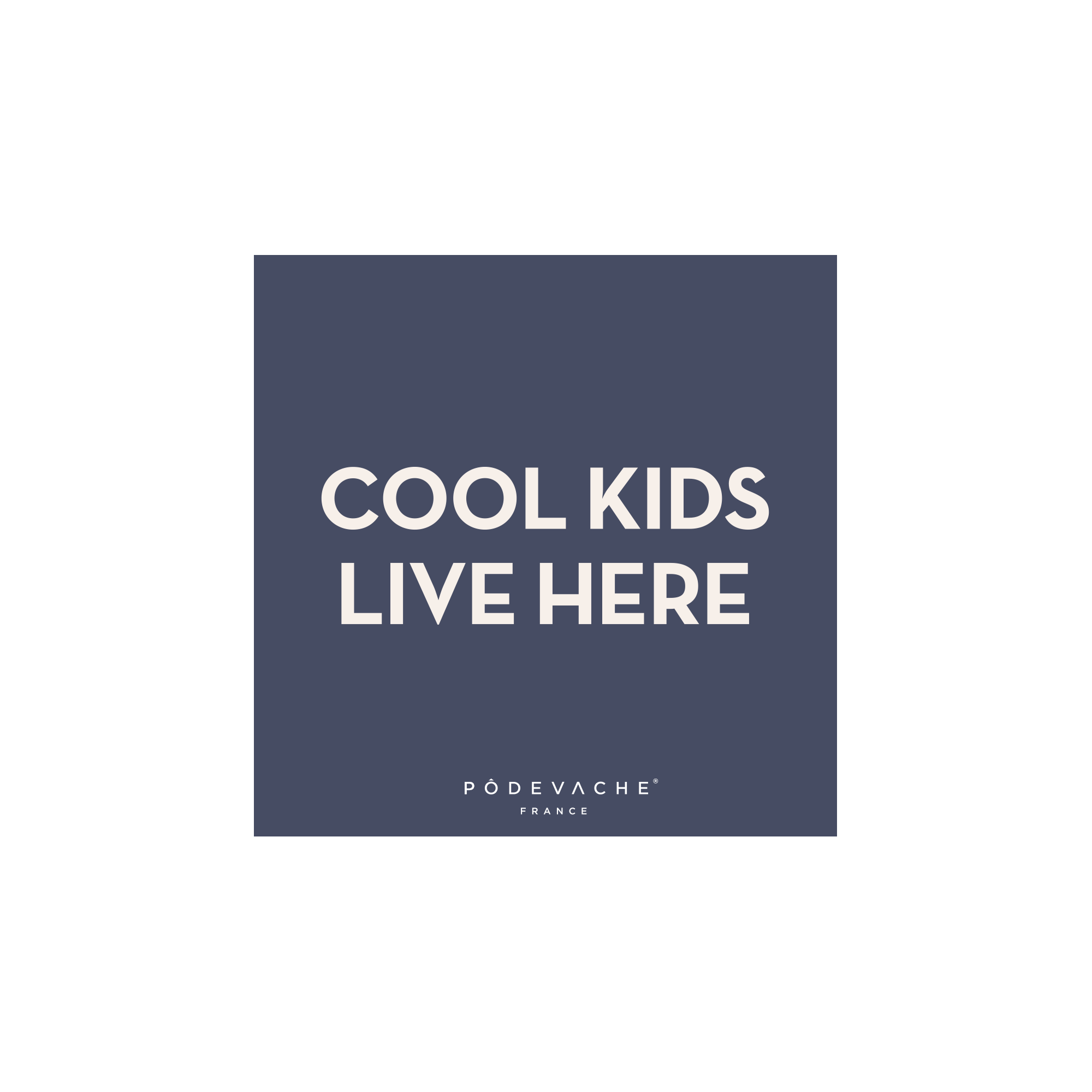 Lot de 6 dessous de verre vinyle Cool Kids