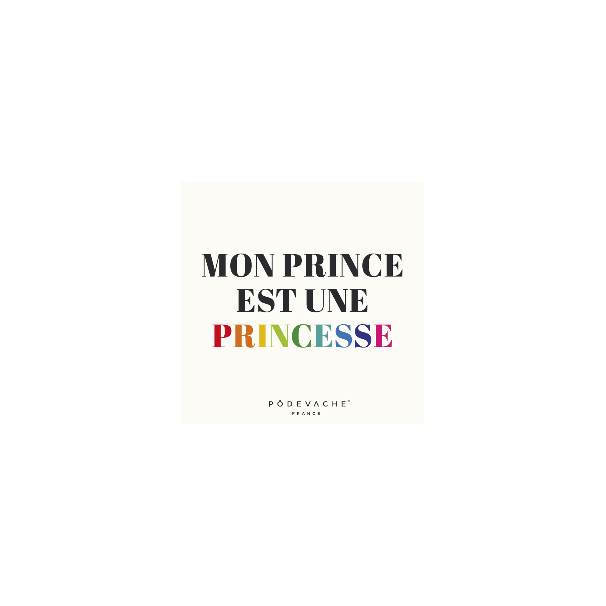 Lot de 6 dessous de verre vinyle Prince