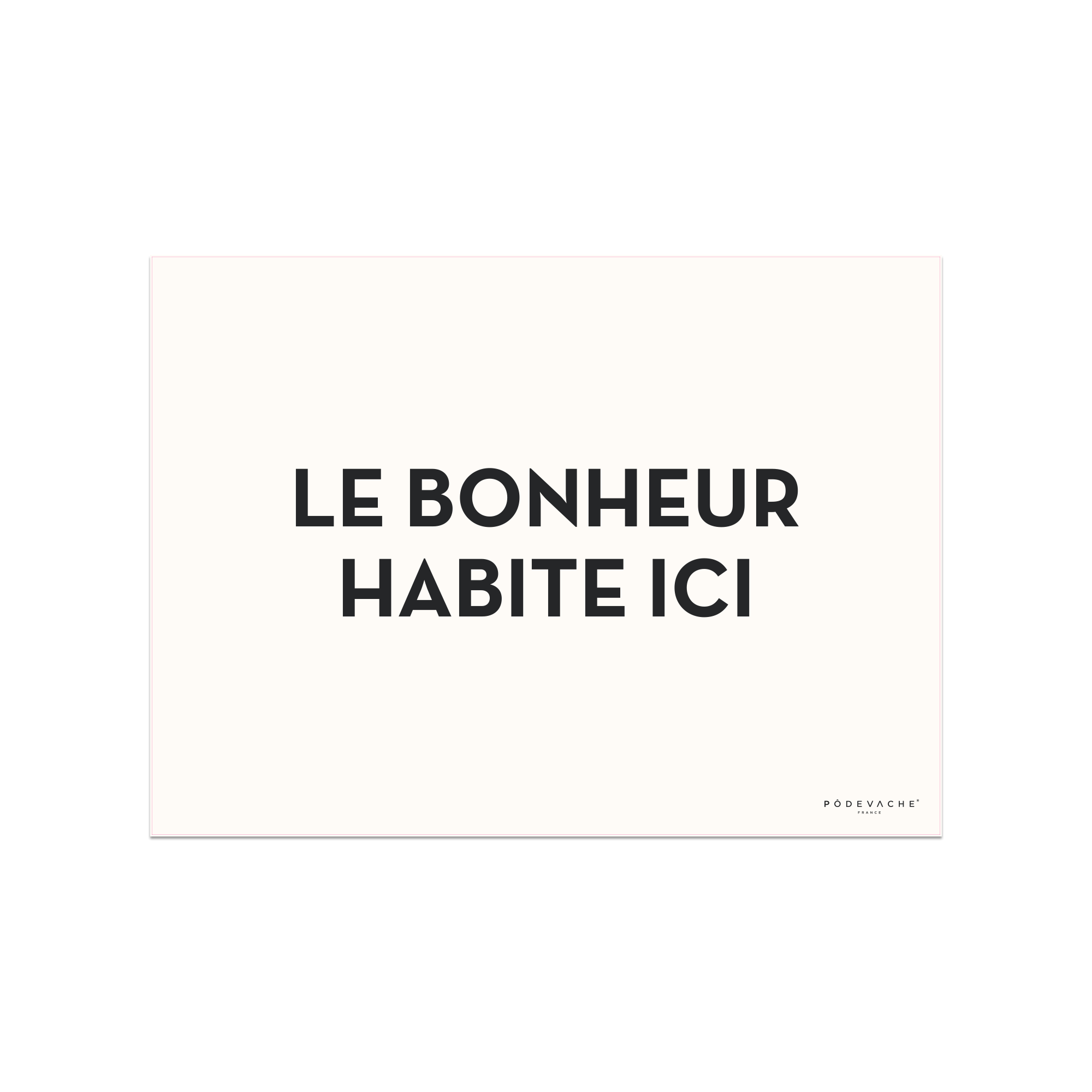 Set De Table Vinyle Bonheur