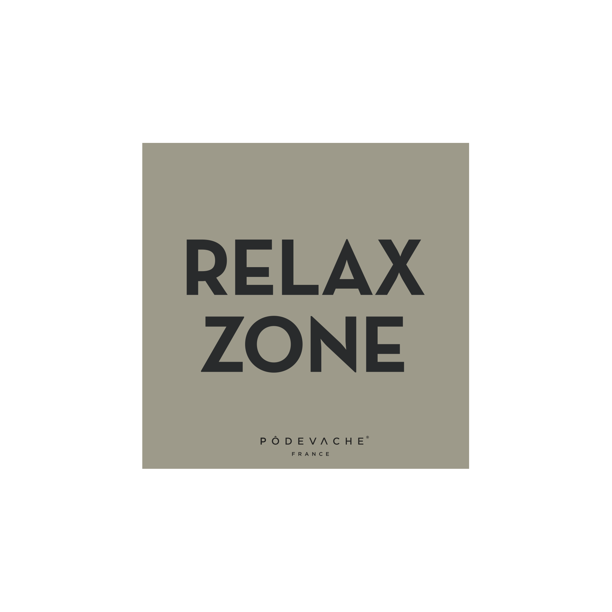 Lot de 6 dessous de verre vinyle Relax Zone