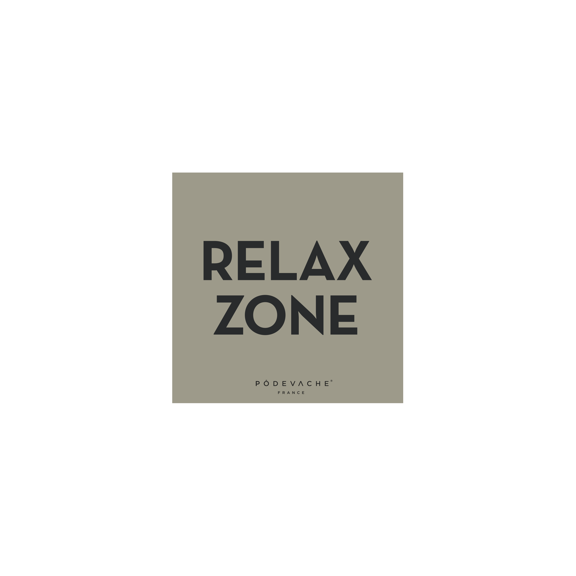 Lot de 6 dessous de verre vinyle Relax Zone