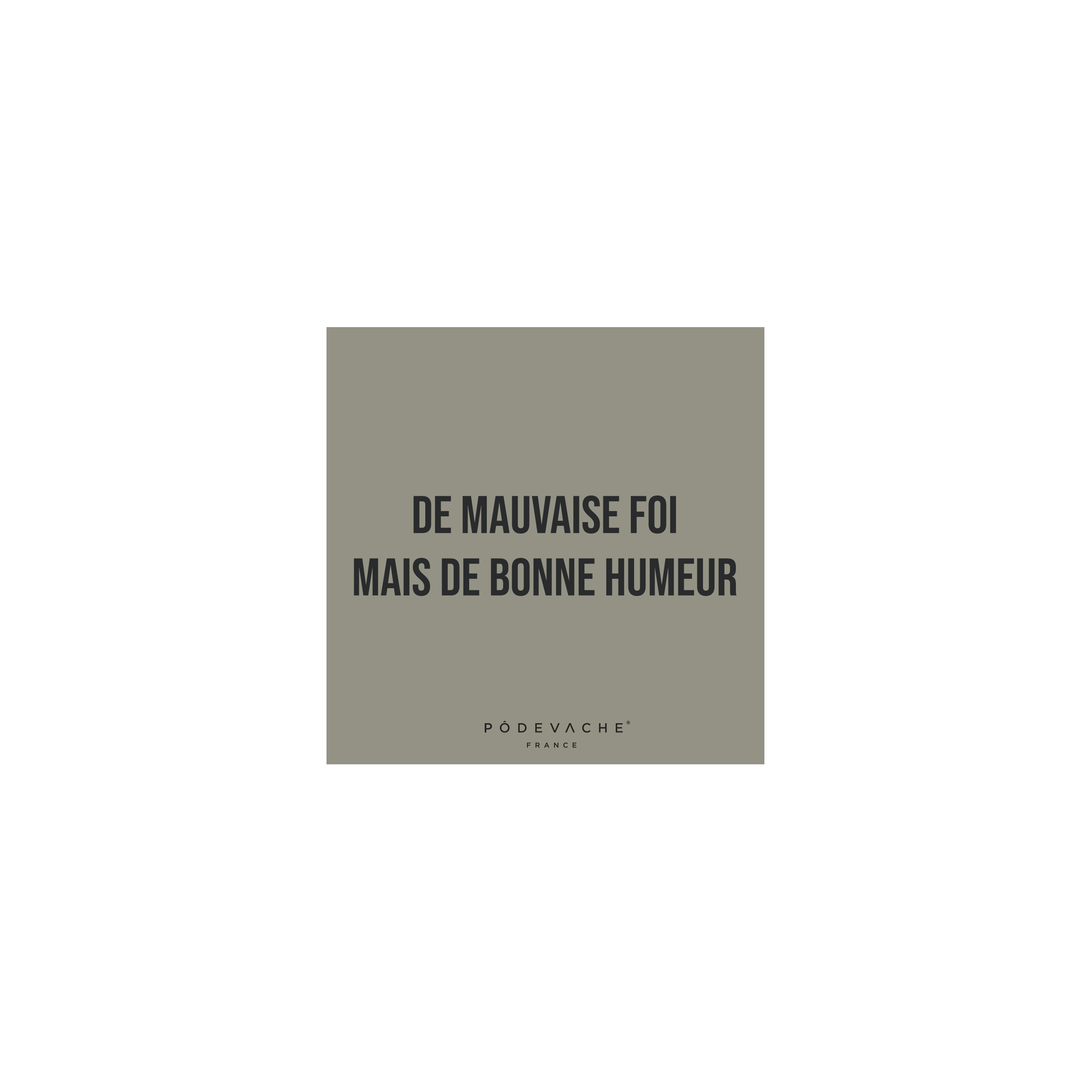 Lot de 6 dessous de verre vinyle Mauvaise Foi