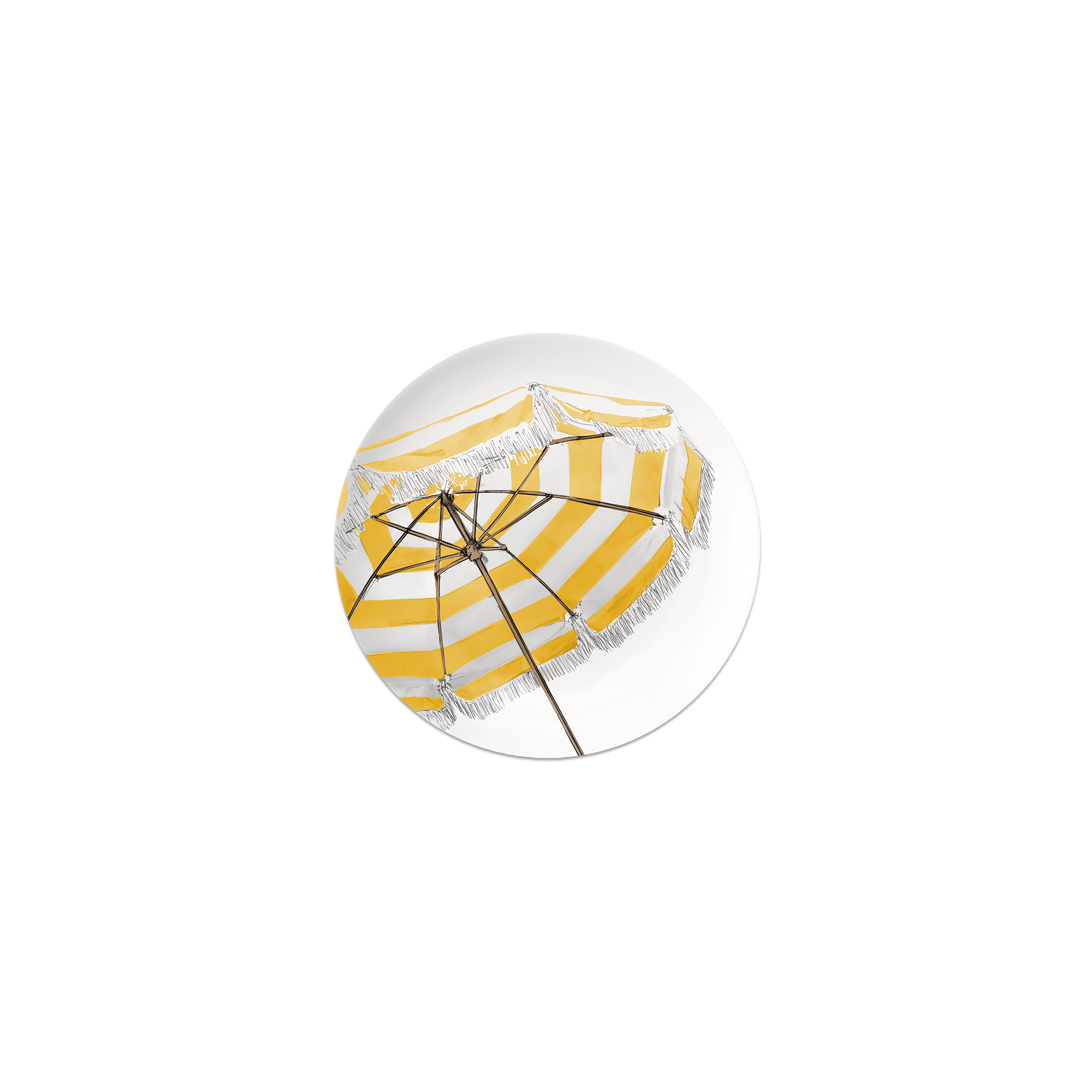 Lot De 6 Dessous De Verre Vinyle Beach Umbrella