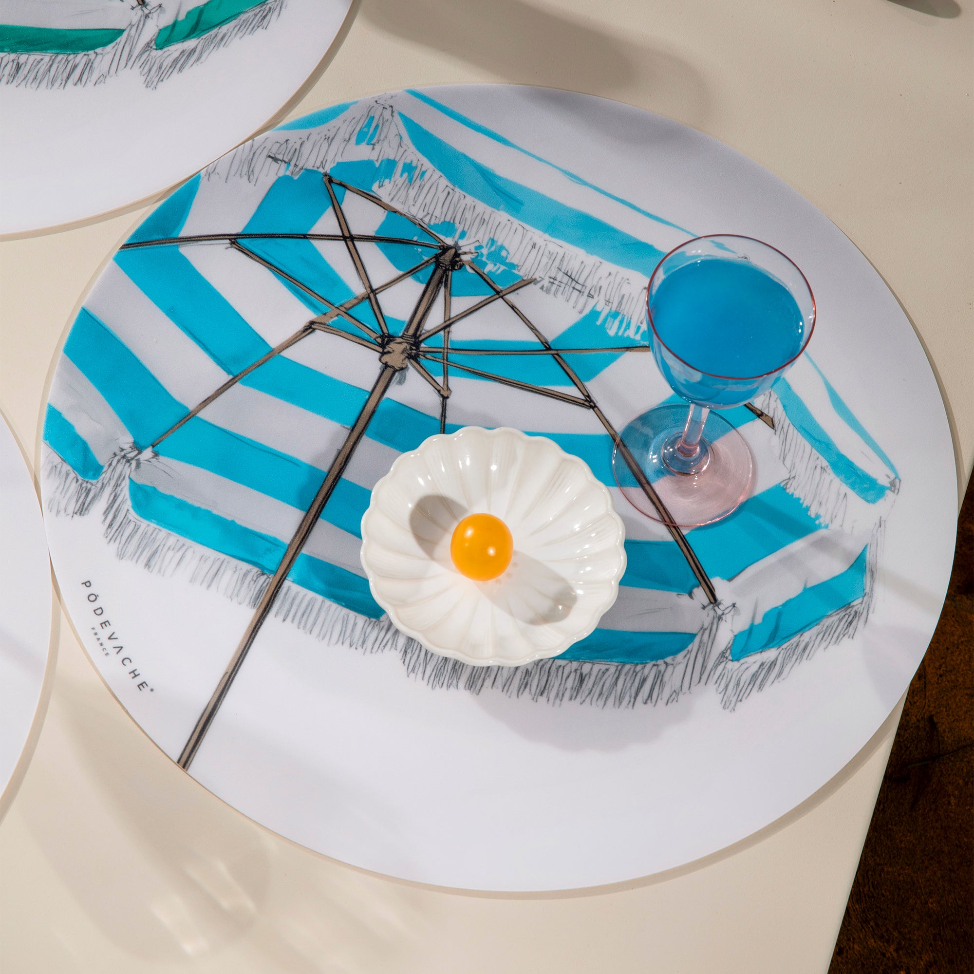 Set De Table Vinyle Beach Umbrella