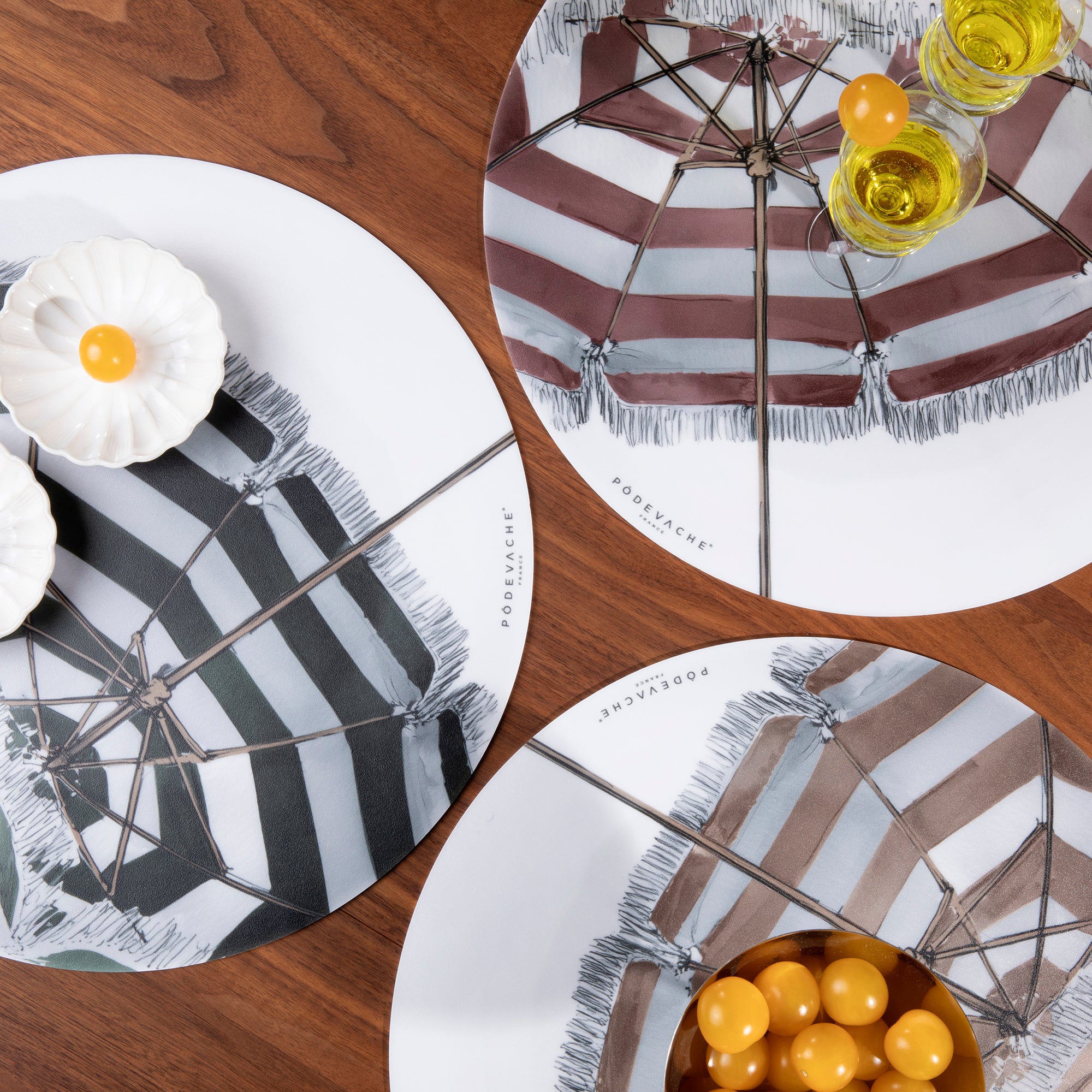 Set De Table Vinyle Beach Umbrella