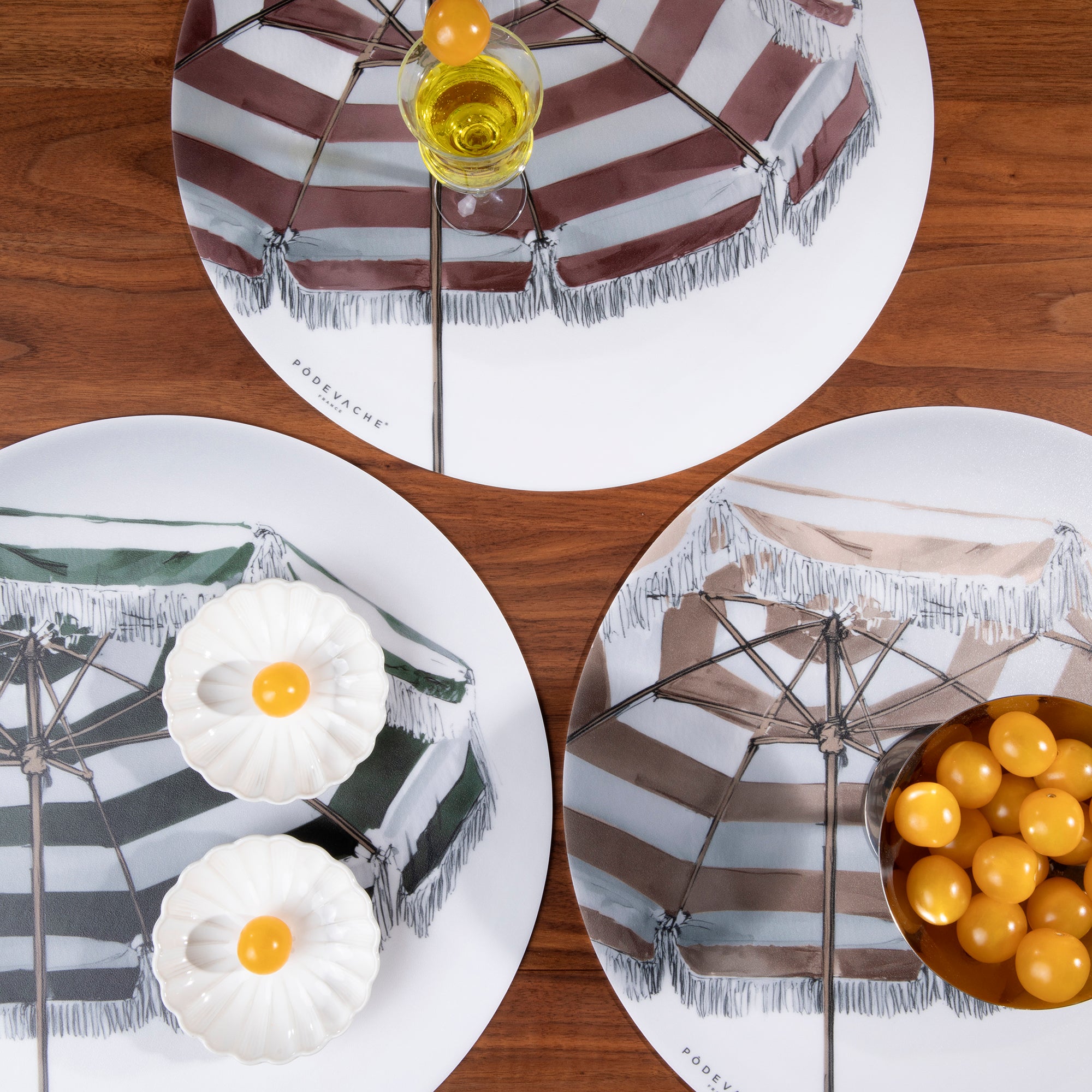 Set De Table Vinyle Beach Umbrella