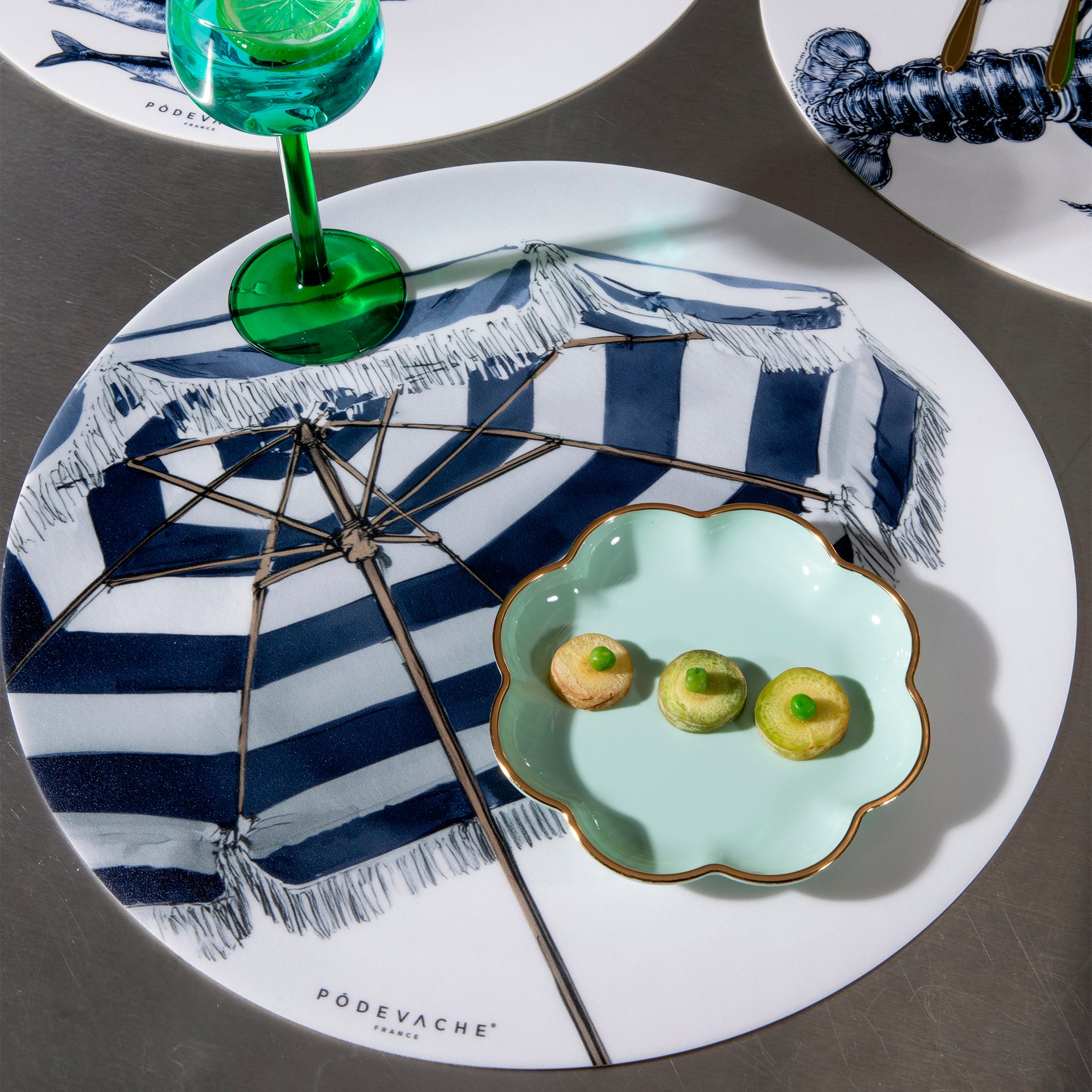 Set De Table Vinyle Beach Umbrella