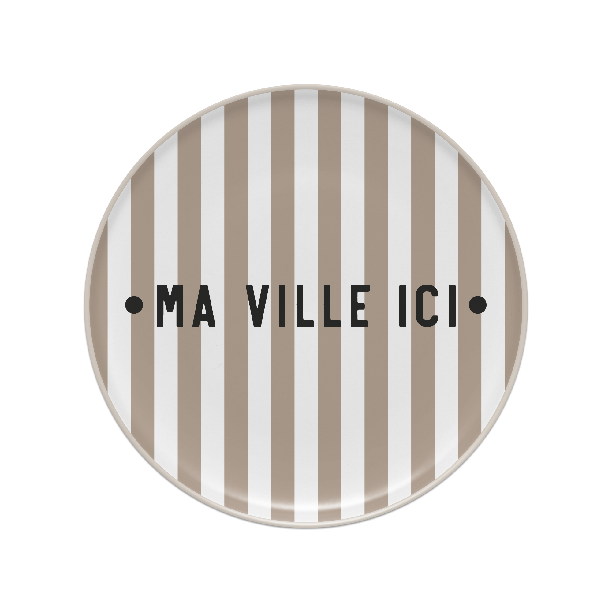 Set de table vinyle personnalisé Bagnard Beige