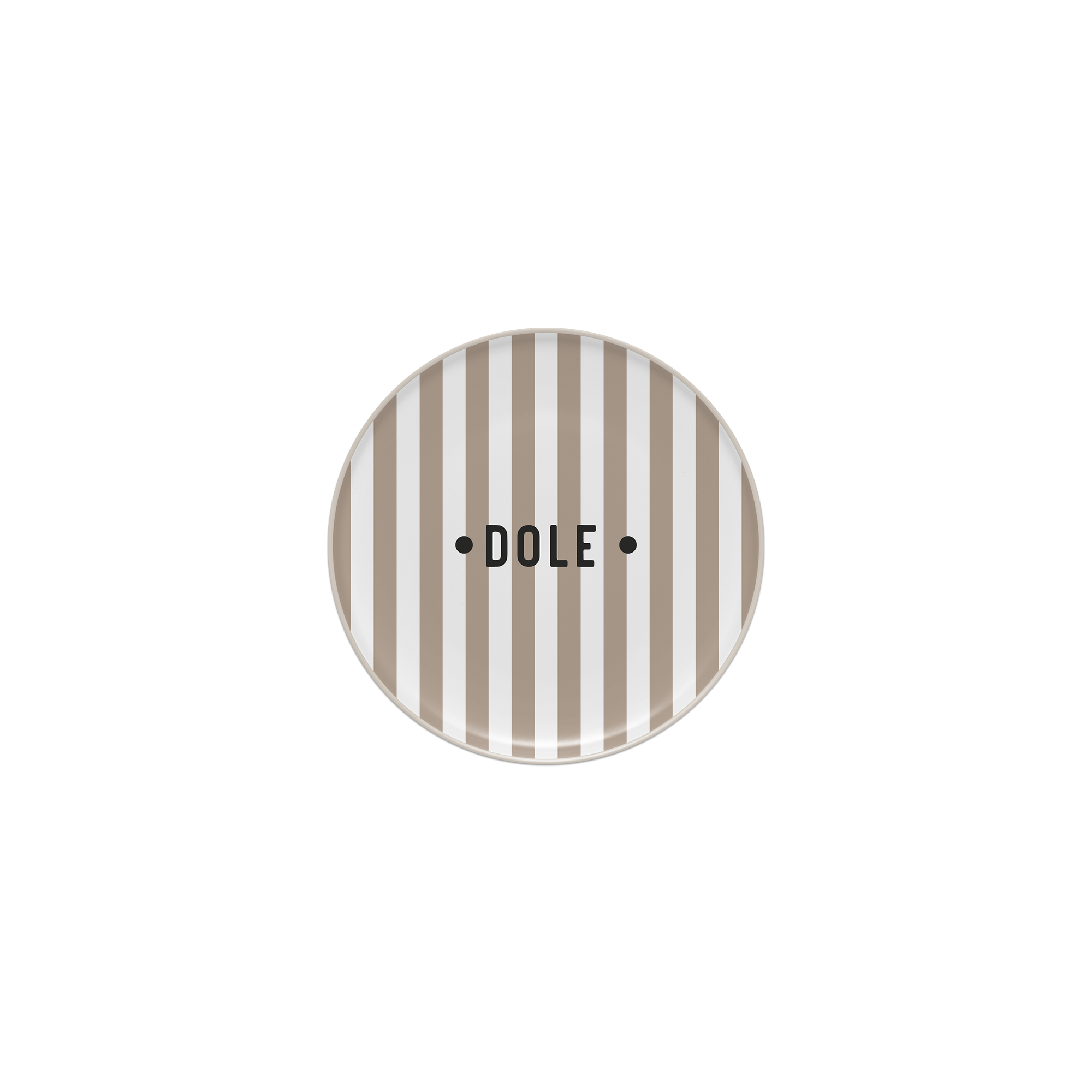 Lot de 6 dessous de verre vinyle personnalisés Bagnard Beige