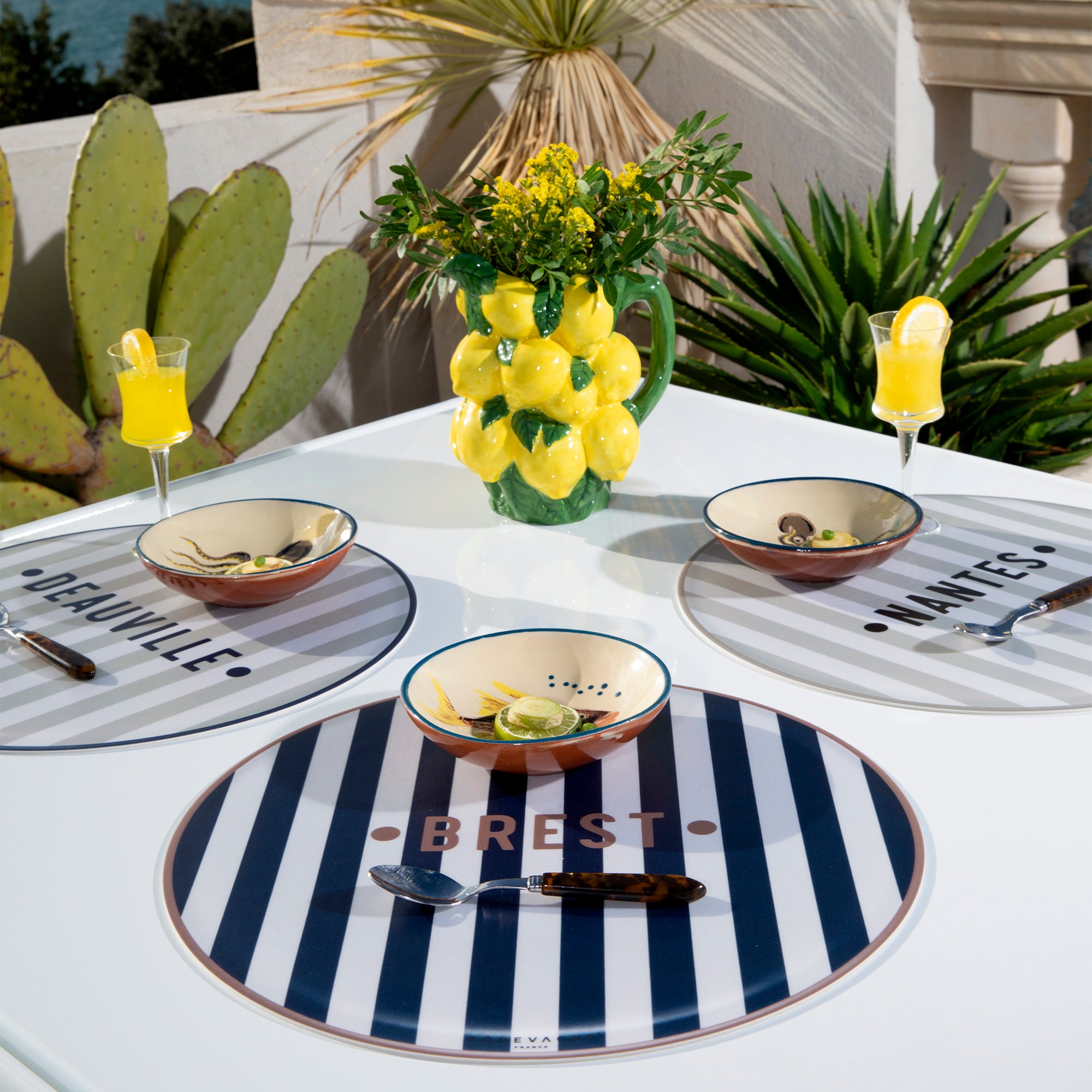 Set de table vinyle personnalisé Bagnard Marine