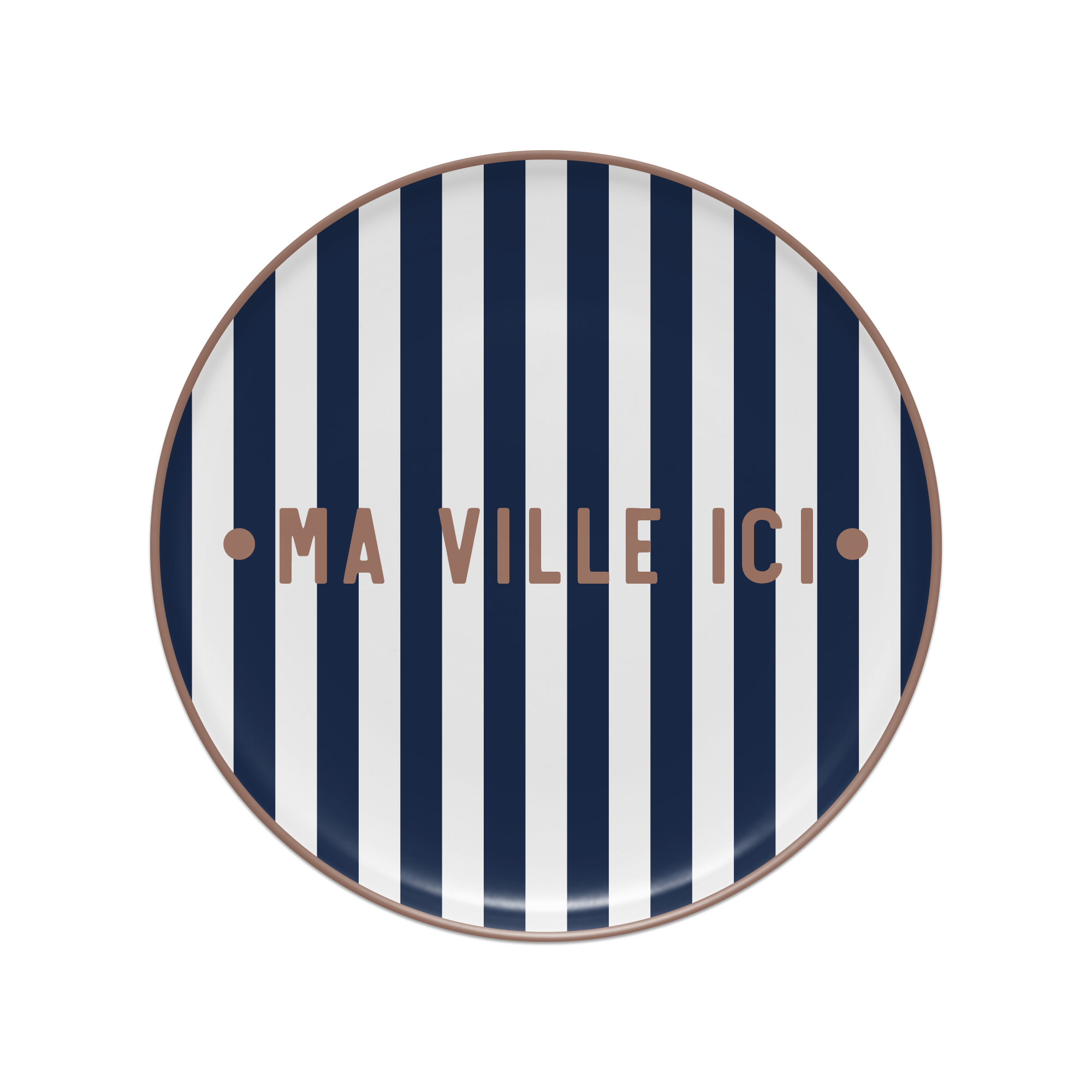 Set de table vinyle personnalisé Bagnard Marine