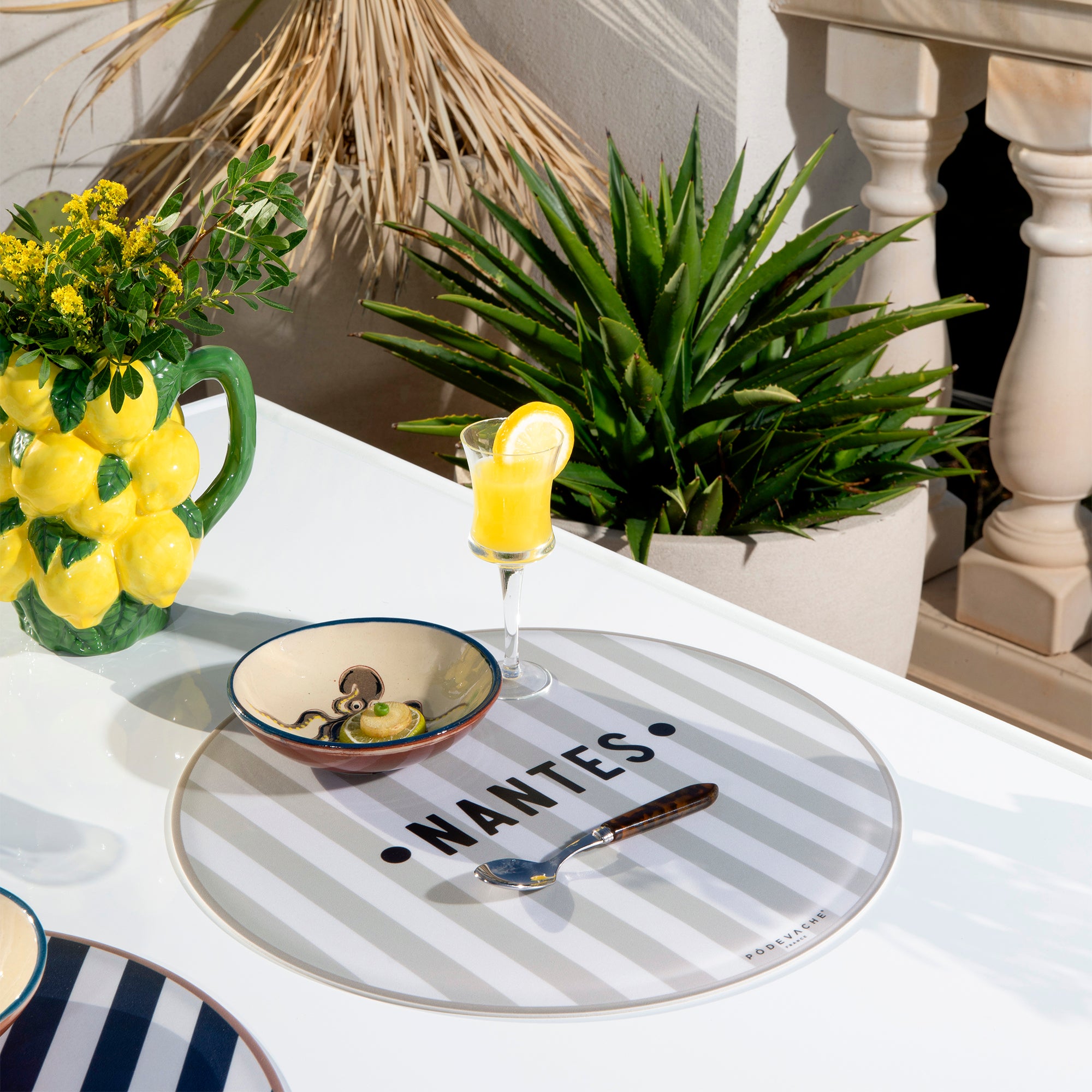 Set de table vinyle personnalisé Bagnard Light Beige