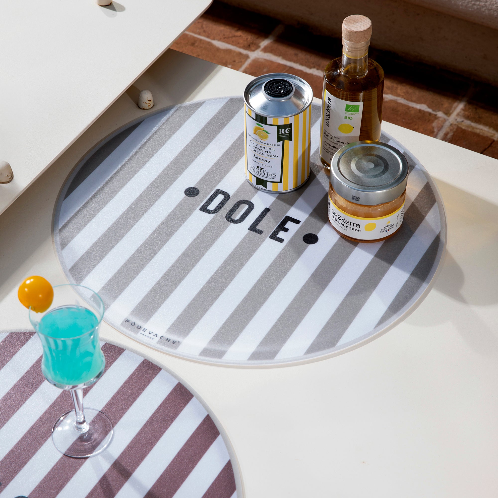 Set de table vinyle personnalisé Bagnard Light Beige