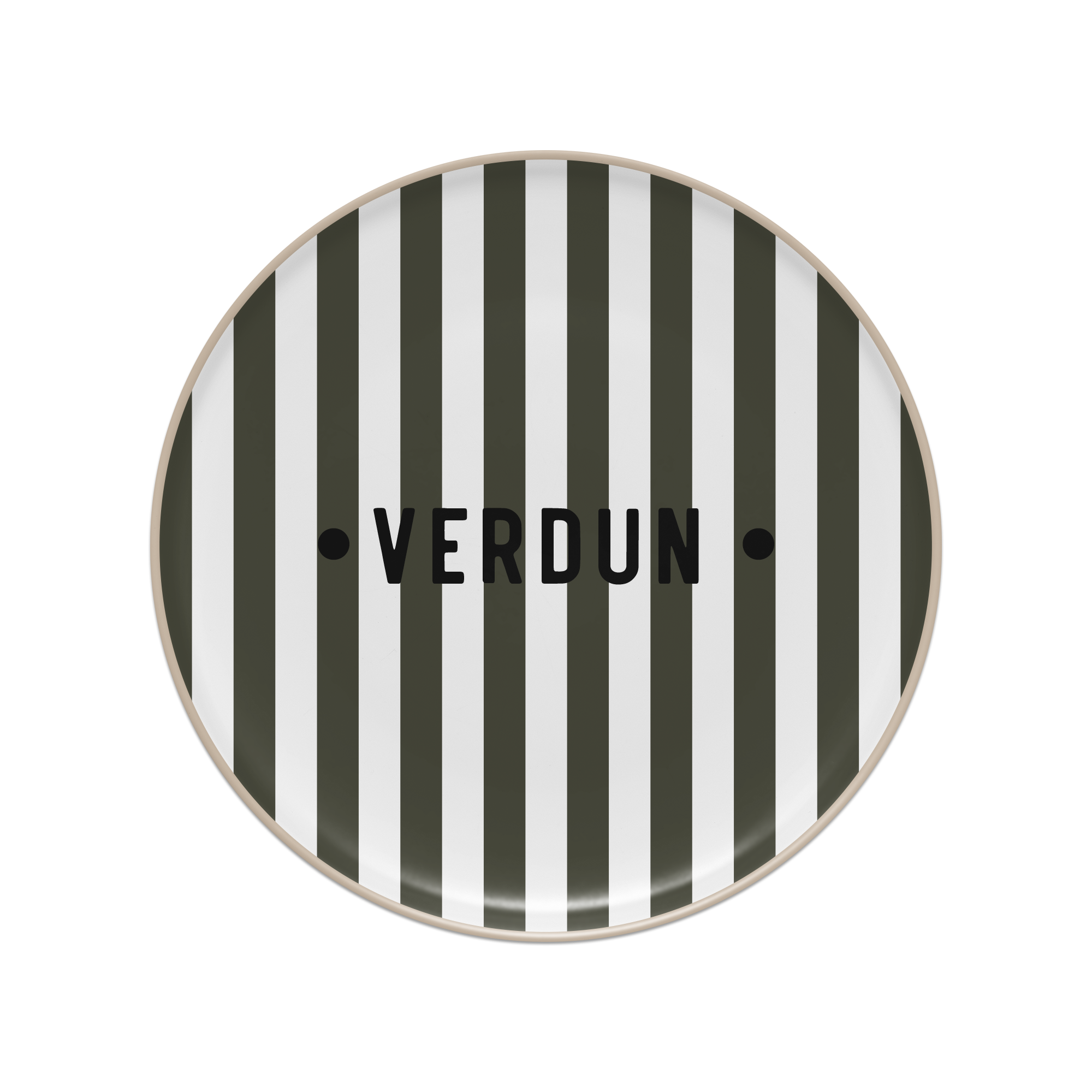 Set de table vinyle personnalisé Bagnard Kaki