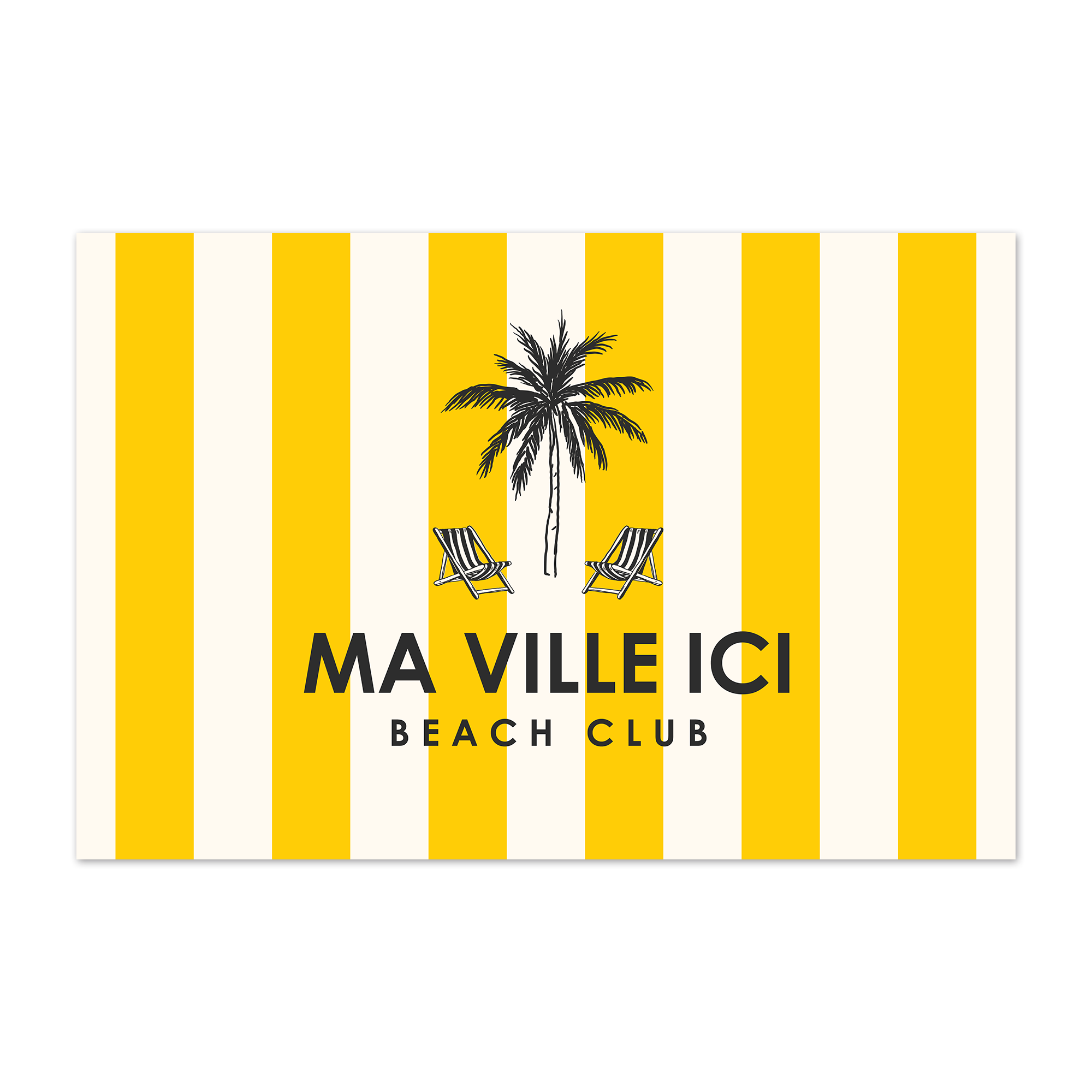 Tapis vinyle personnalisé Dolce Yellow