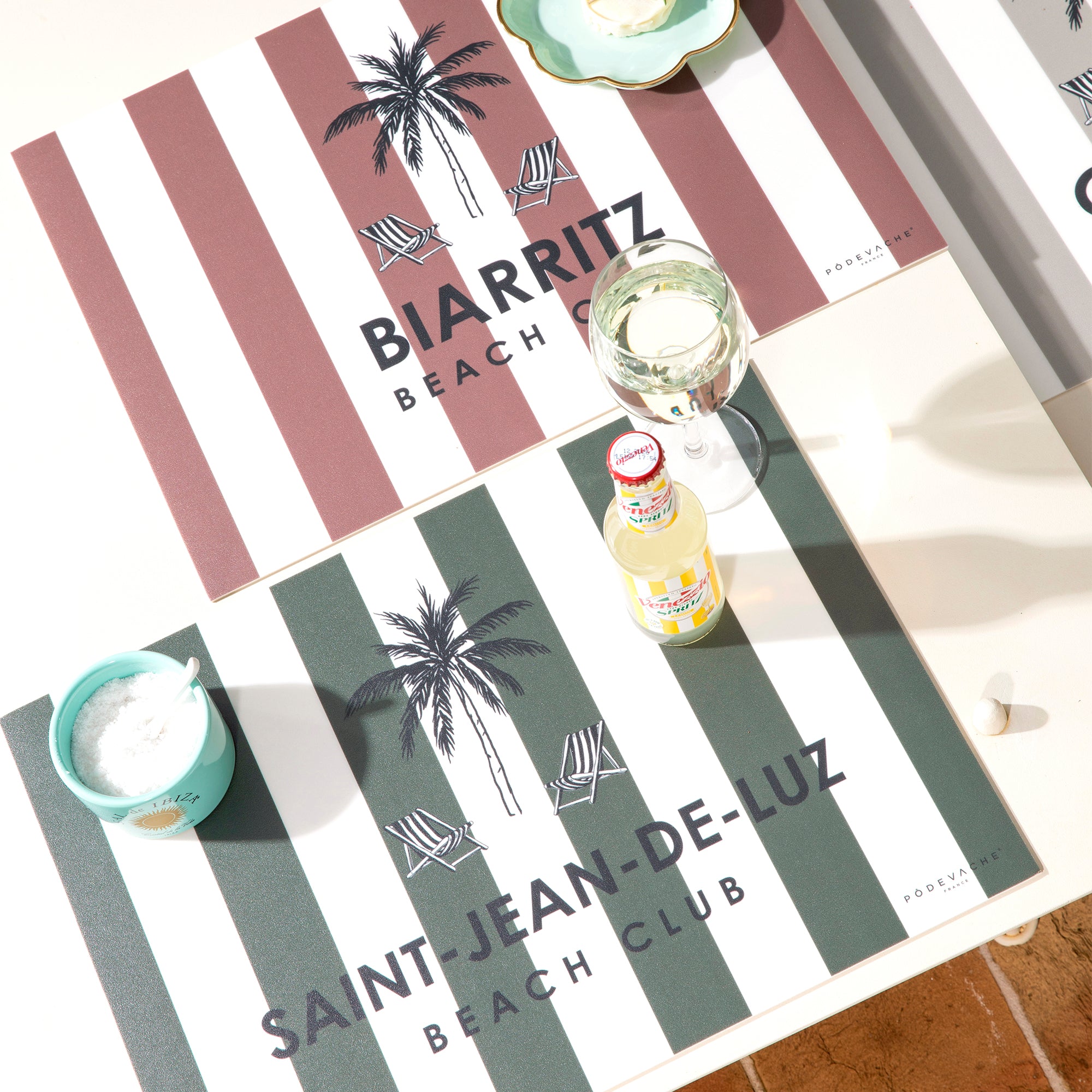 Set de table vinyle personnalisé Dolce Kaki