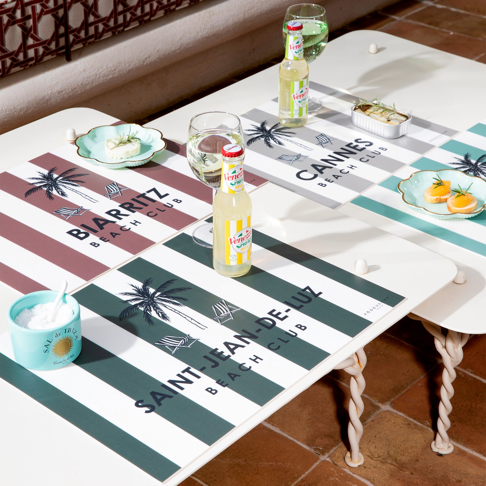 Set de table vinyle personnalisé Dolce Kaki