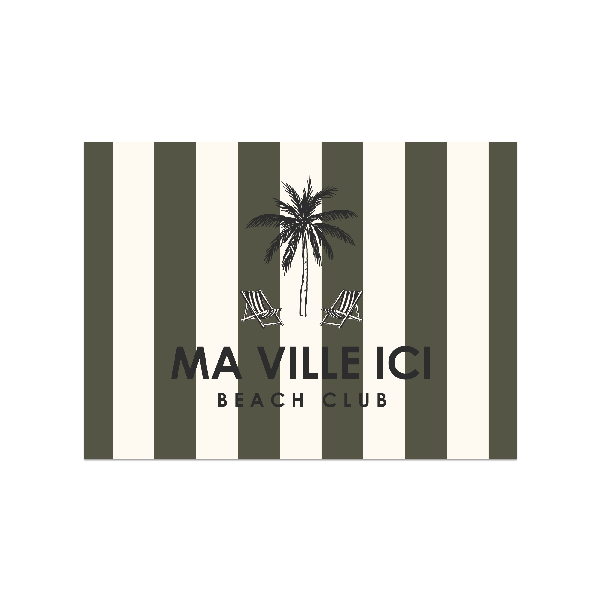 Set de table vinyle personnalisé Dolce Kaki