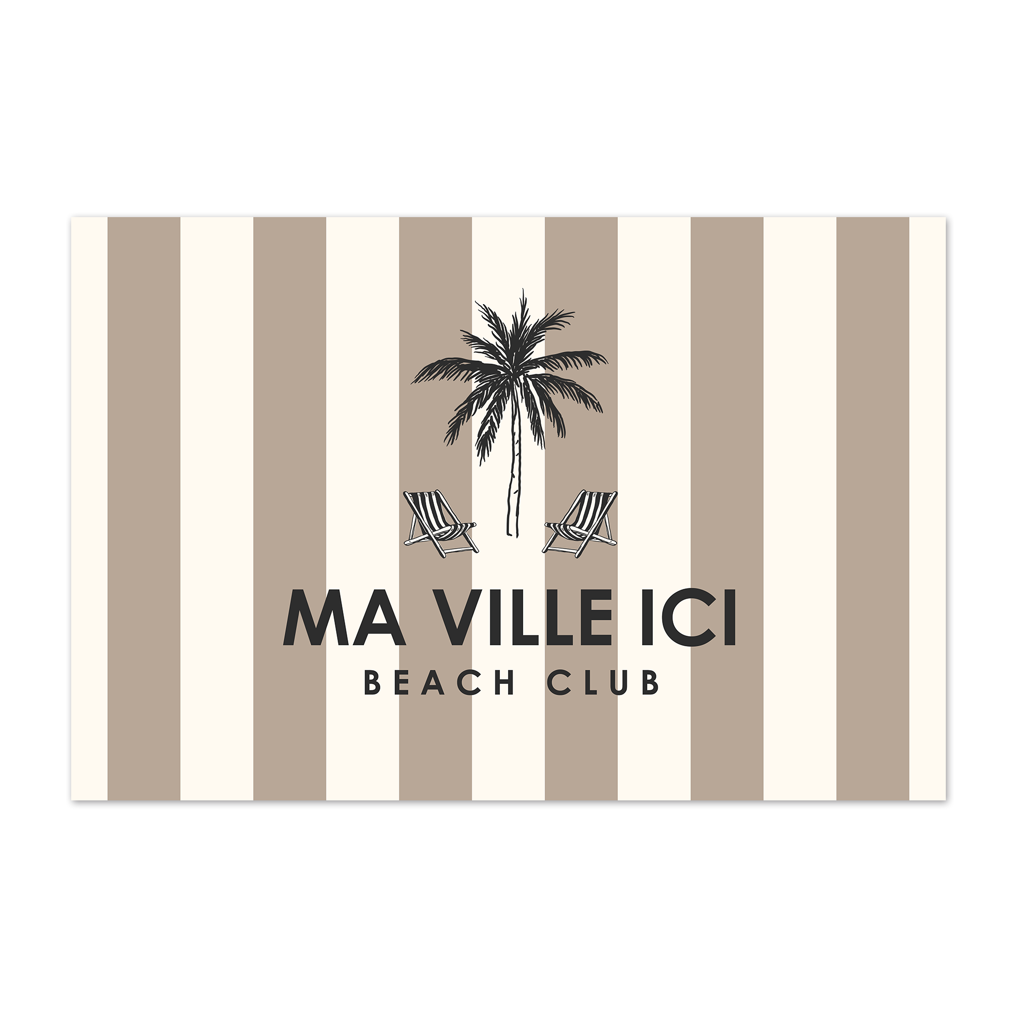 Tapis vinyle personnalisé Dolce Beige