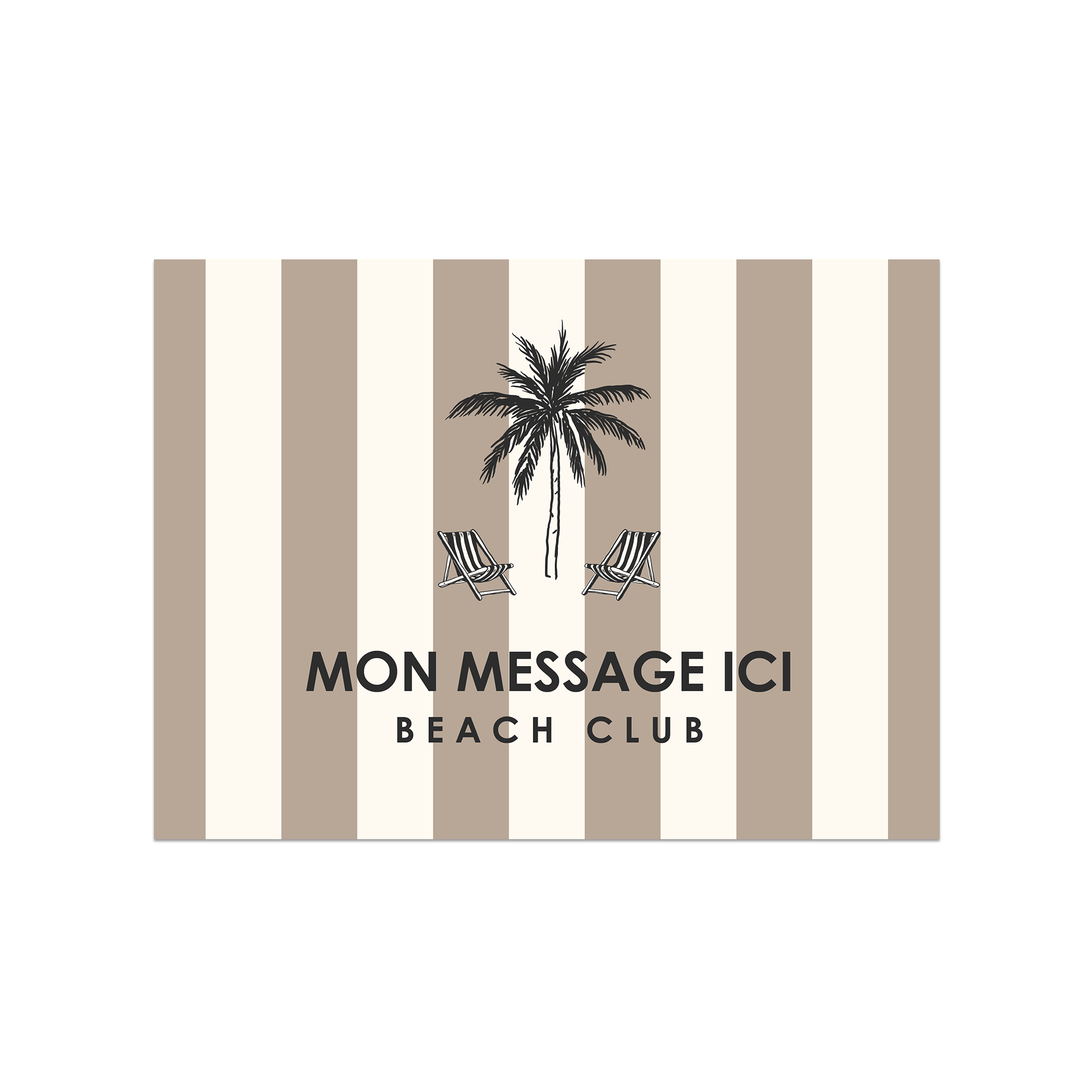 Tapis vinyle personnalisé Dolce Beige