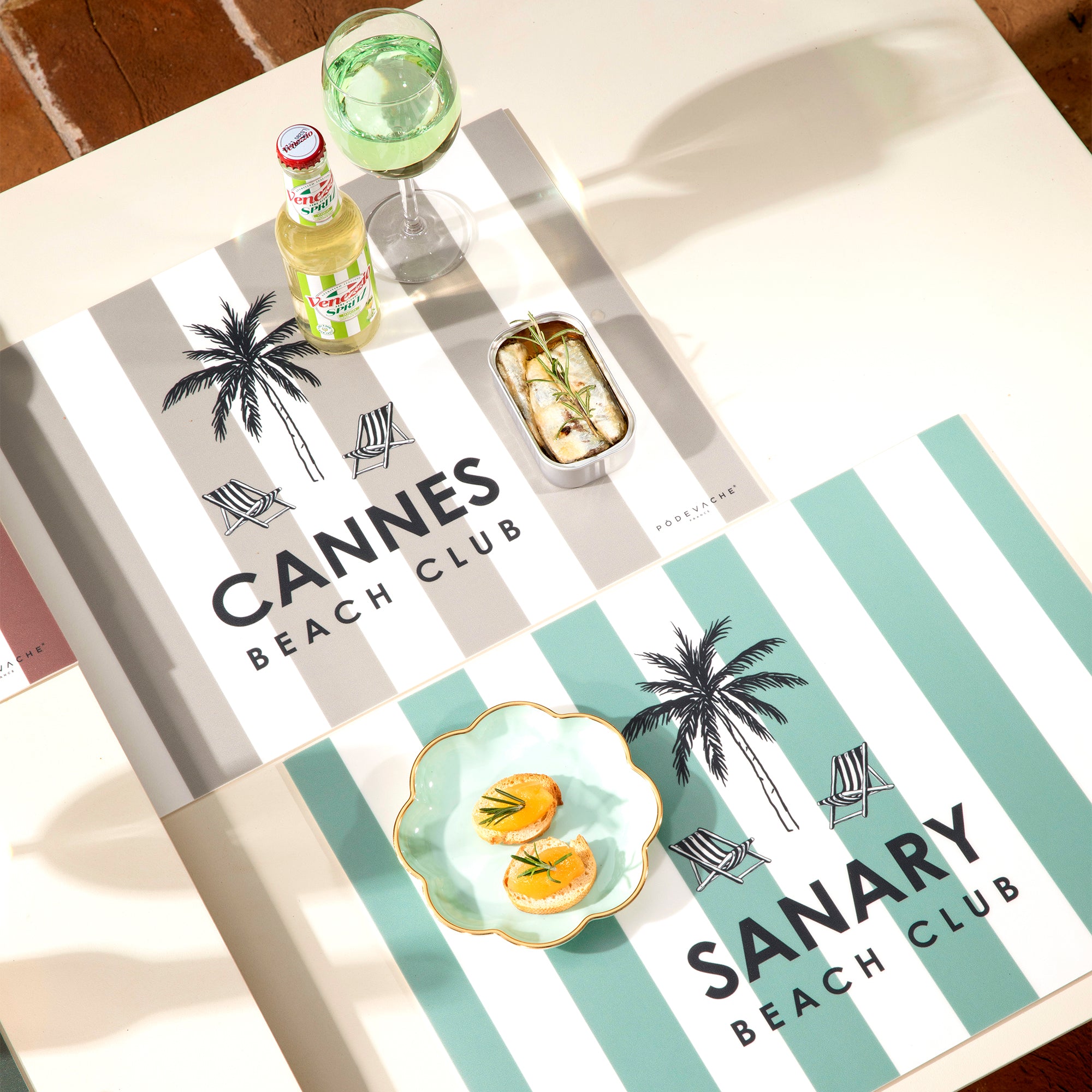 Set de table vinyle personnalisé Dolce Beige