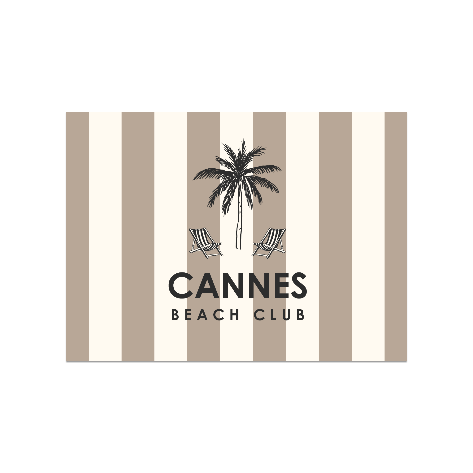 Set de table vinyle personnalisé Dolce Beige