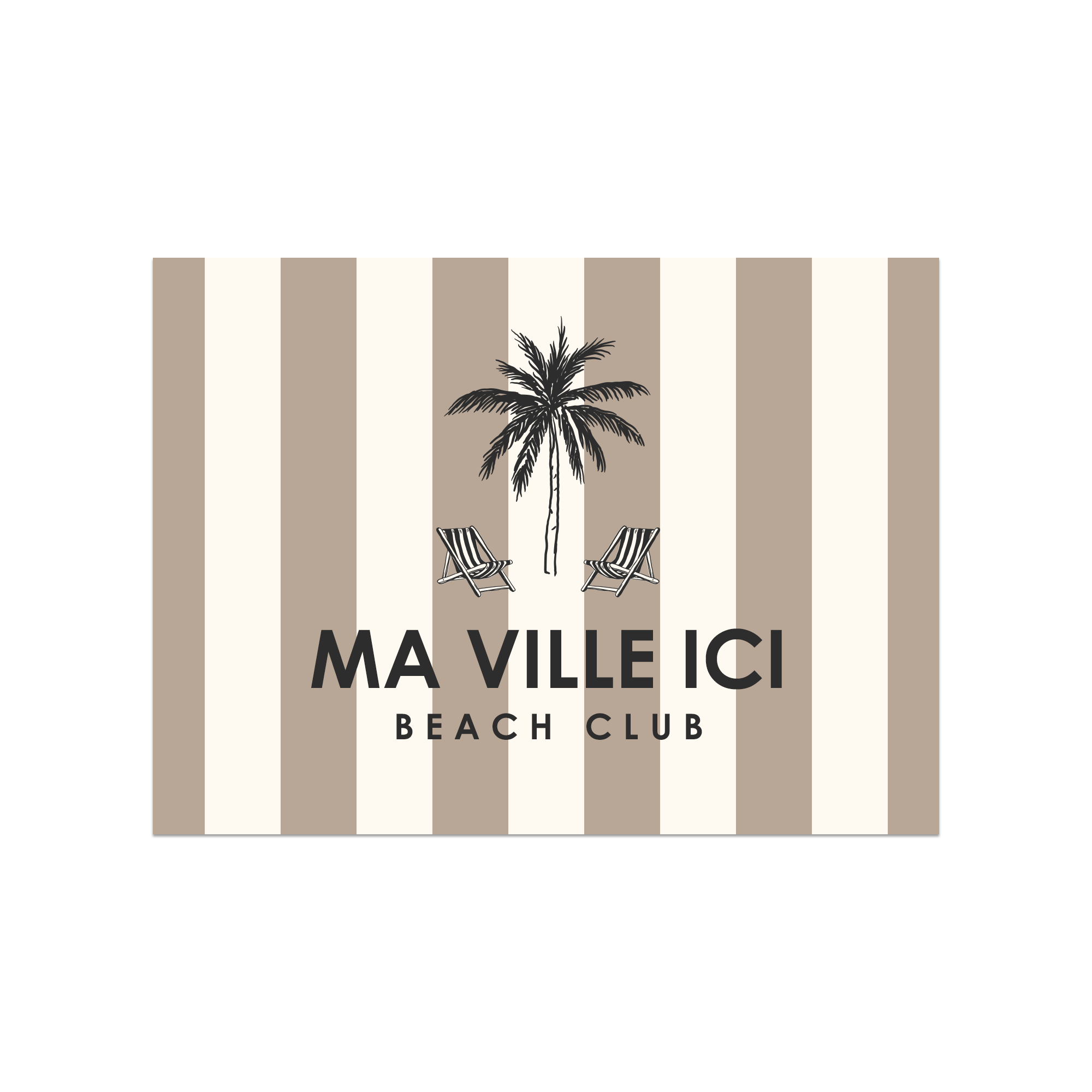 Set de table vinyle personnalisé Dolce Beige