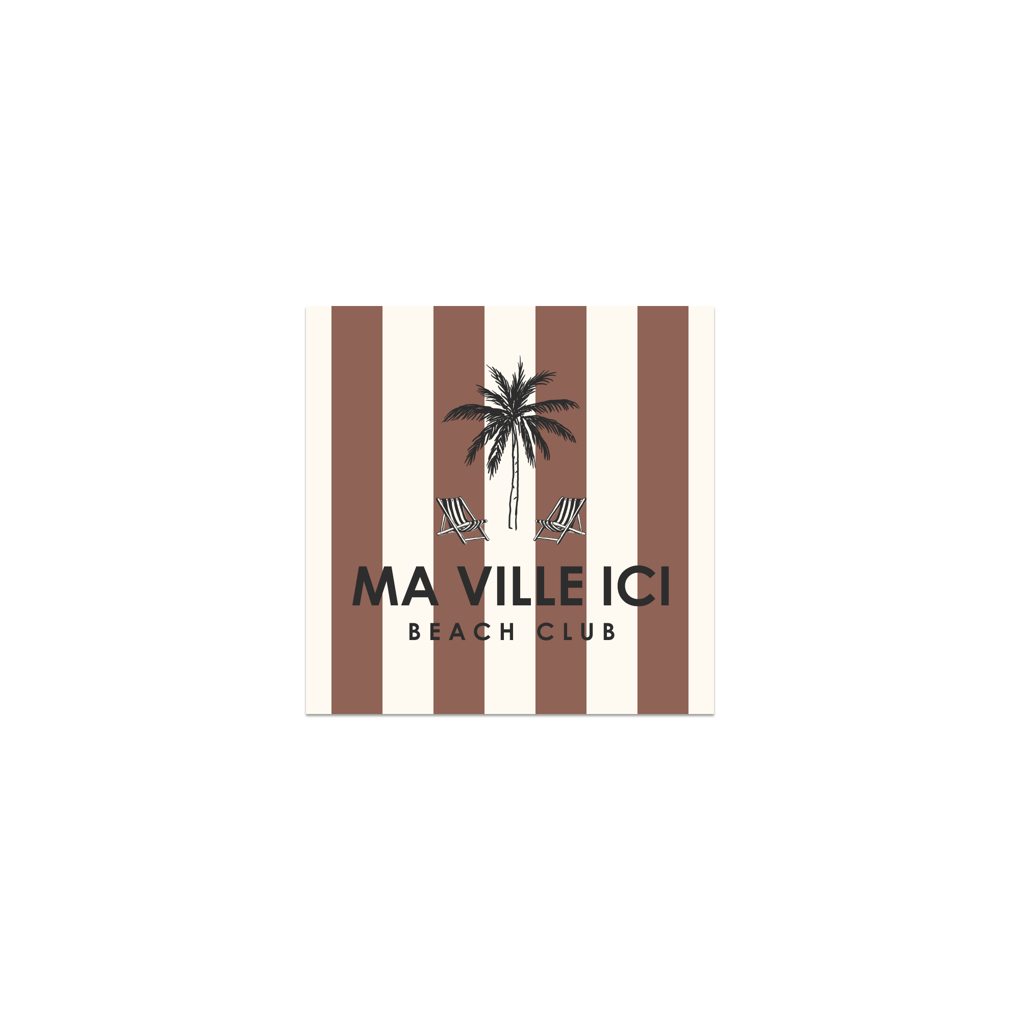 Lot De 6 Dessous De Verre Vinyle Personnalisés Dolce Terracotta