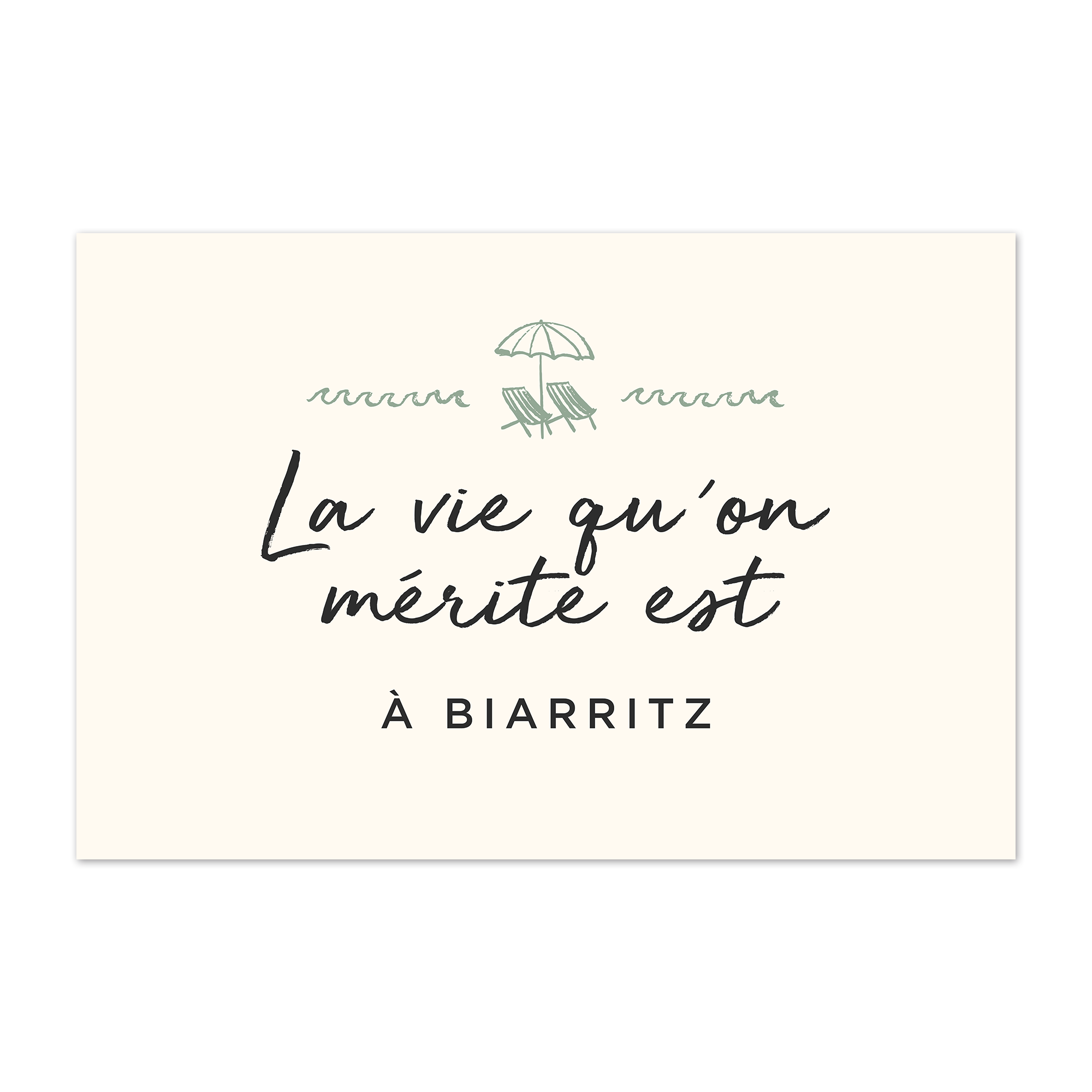 Tapis vinyle personnalisé La Vie qu'on Merite