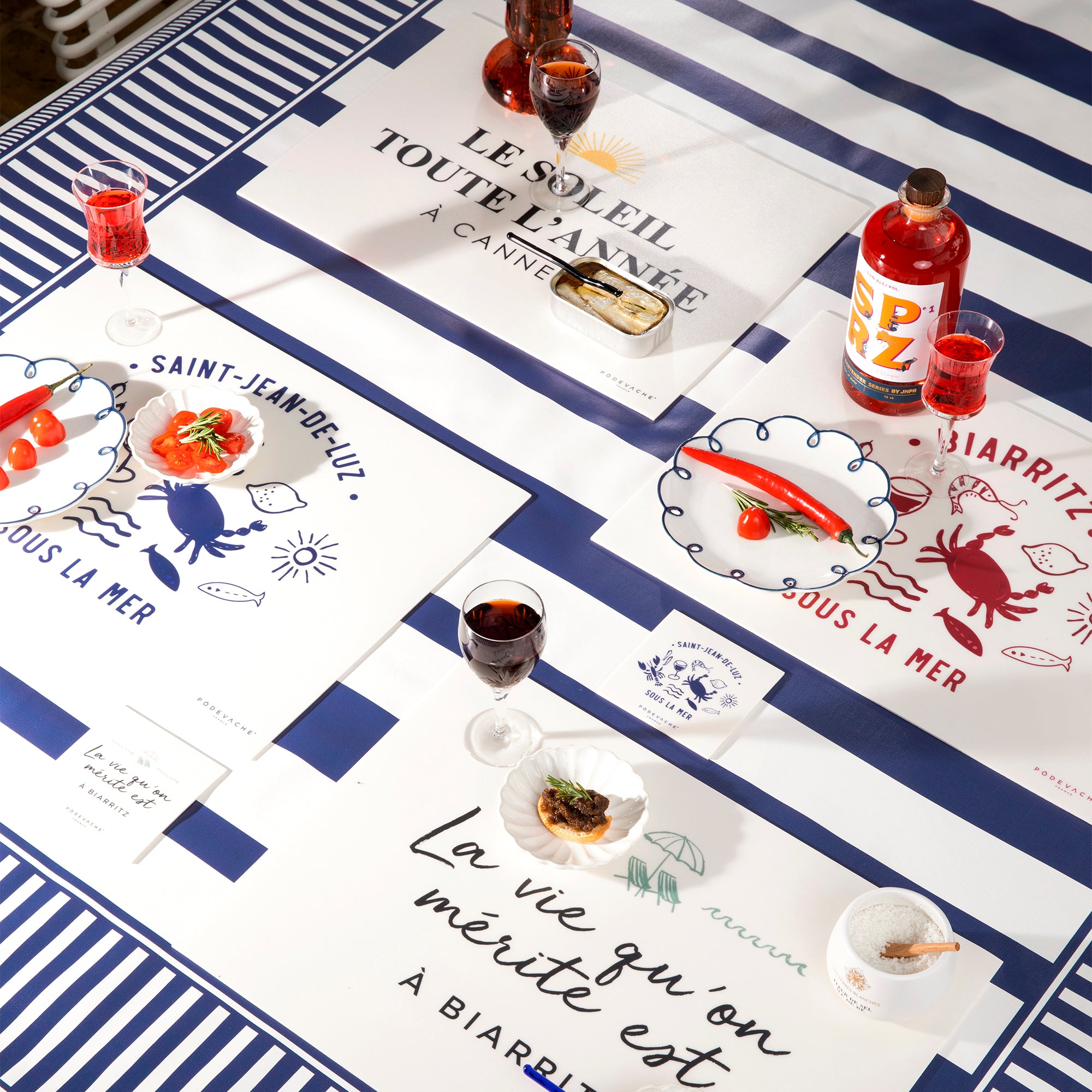 Set de table vinyle personnalisé La Vie qu'on Merite