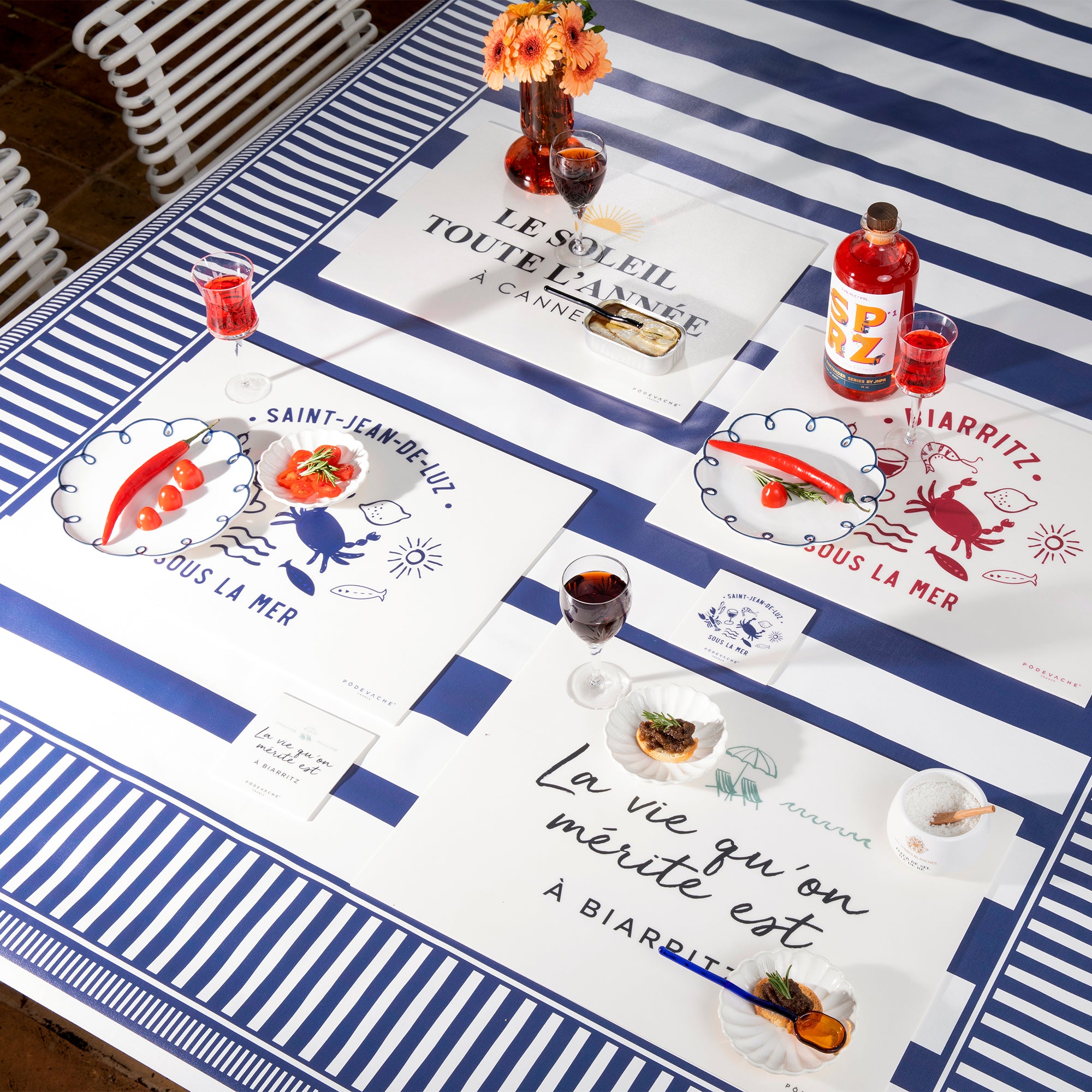 Set de table vinyle personnalisé La Vie qu'on Merite